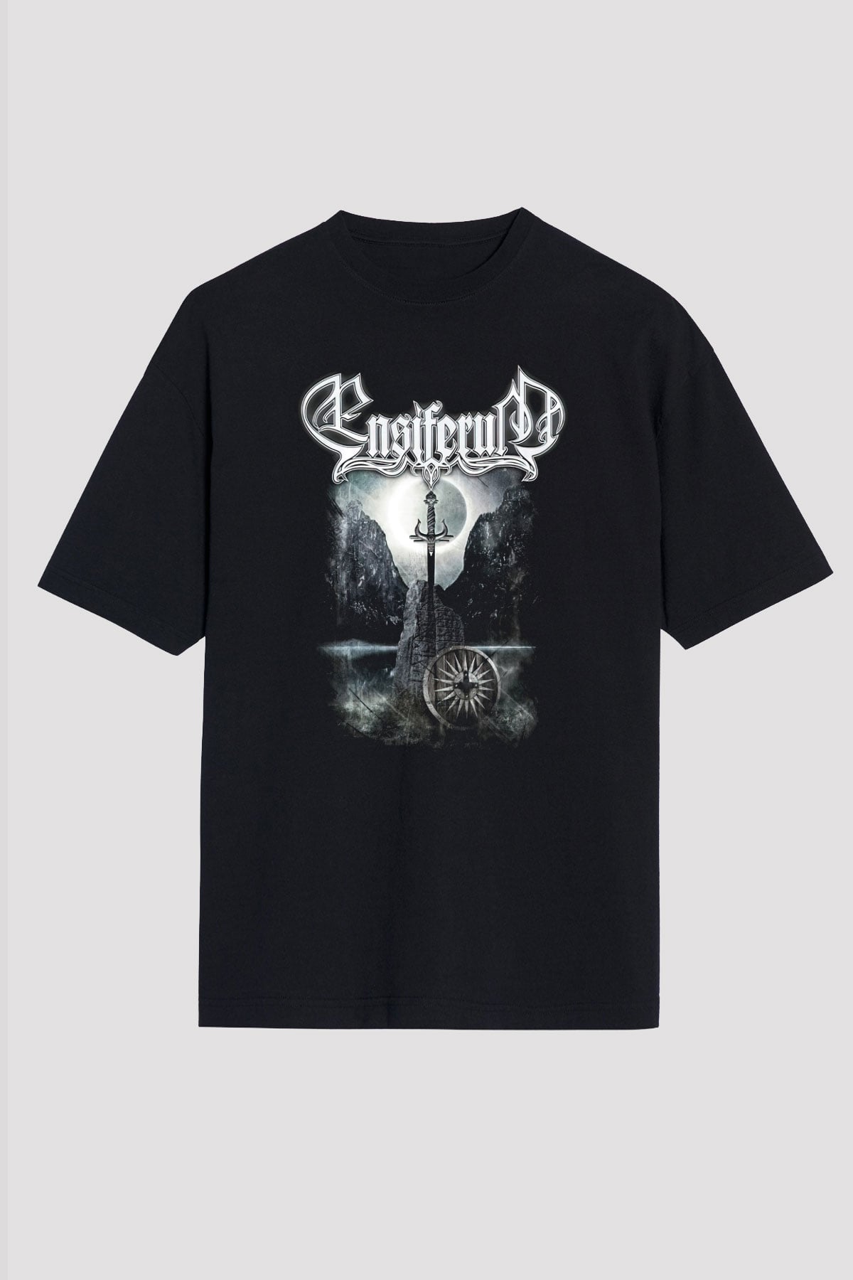 Ensiferum Siyah Unisex Oversize Tişört T-Shirt