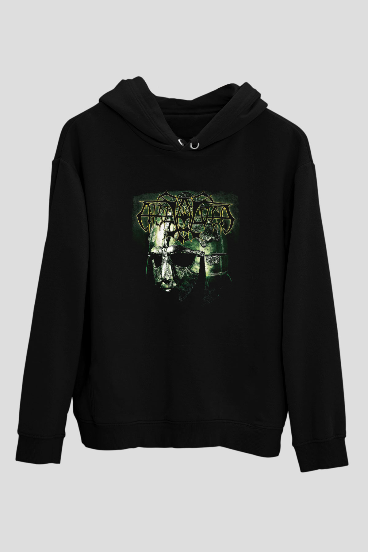 Enslaved Baskılı Unisex Siyah Hoodie