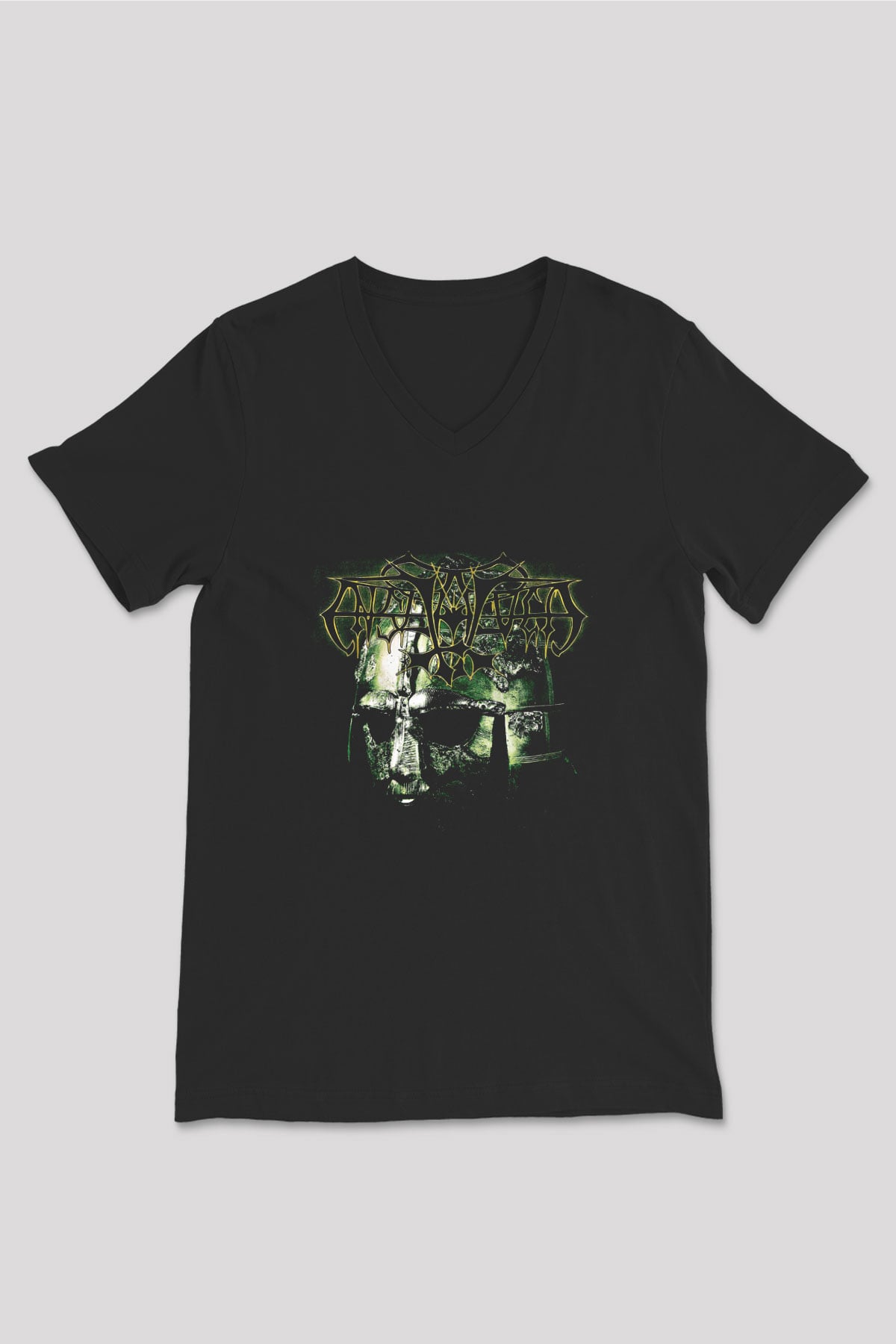 Enslaved Baskılı Unisex Siyah V Yaka Tişört