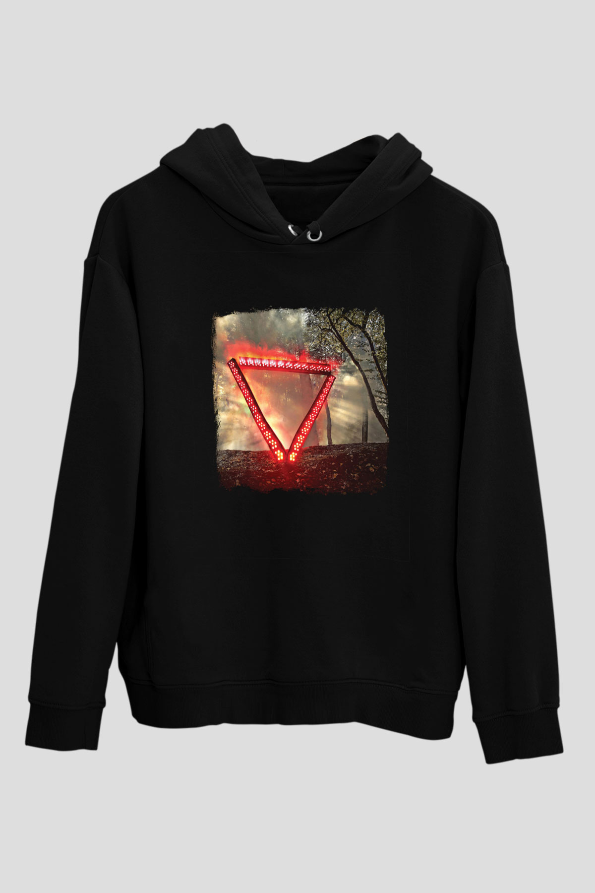 Enter Shikari Baskılı Unisex Siyah Hoodie