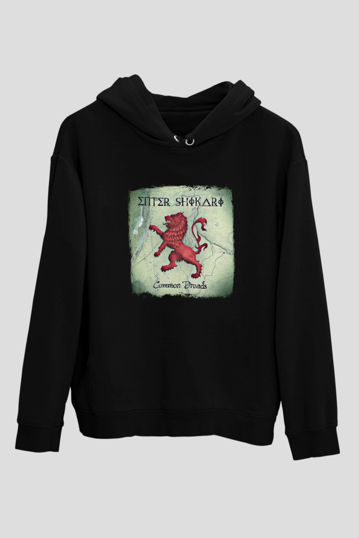 Enter Shikari Baskılı Unisex Siyah Hoodie