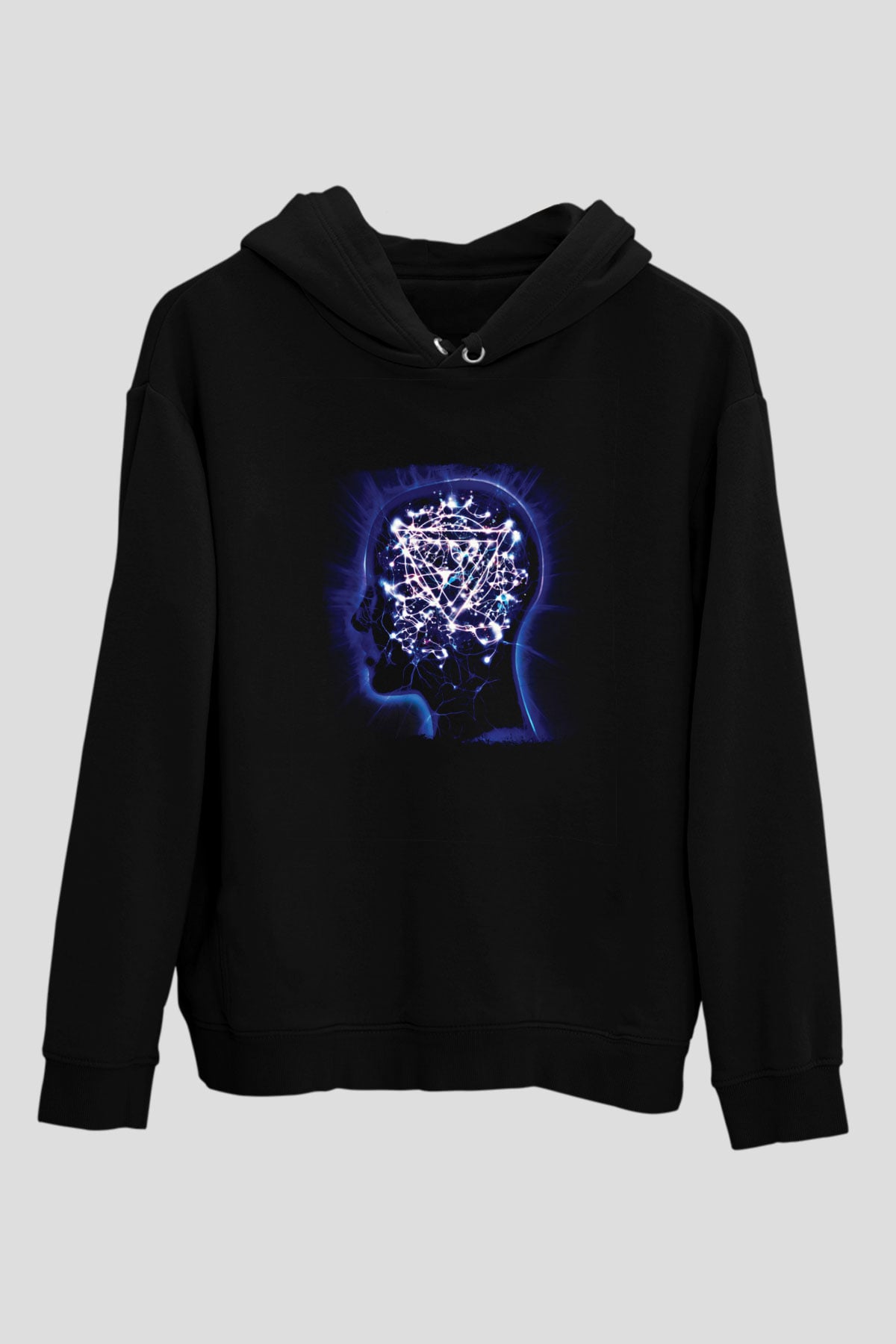 Enter Shikari Baskılı Unisex Siyah Hoodie