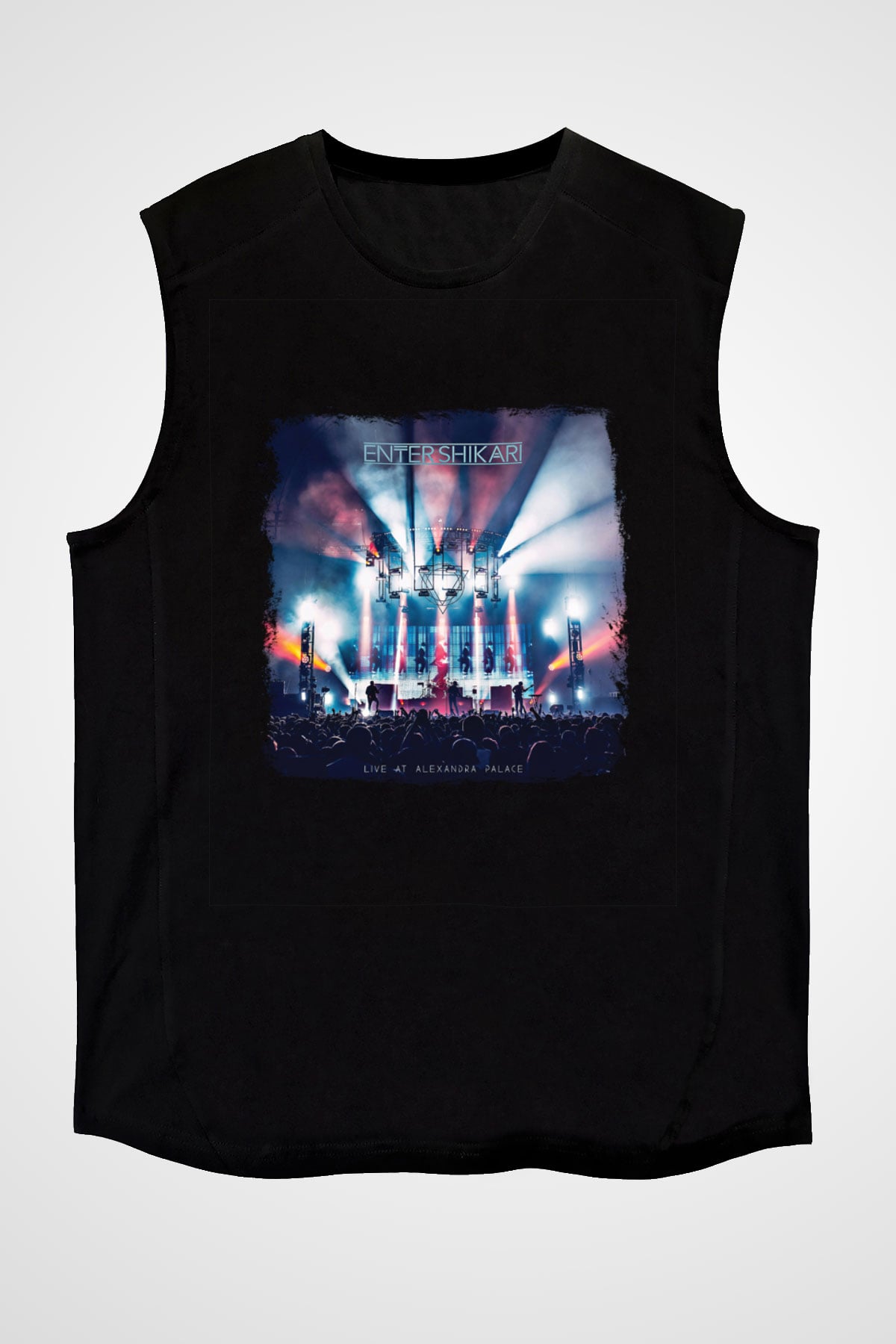 Enter Shikari Baskılı Unisex Siyah Kolsuz Tişört