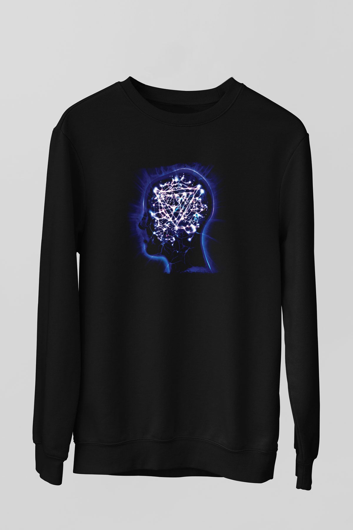 Enter Shikari Baskılı Unisex Siyah Sweatshirt
