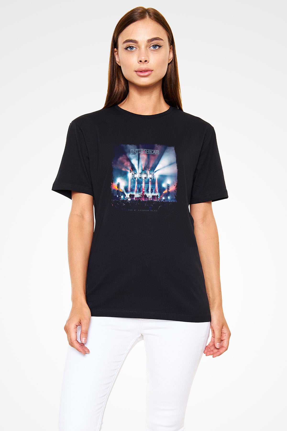 Enter Shikari Baskılı Unisex Siyah Tişört