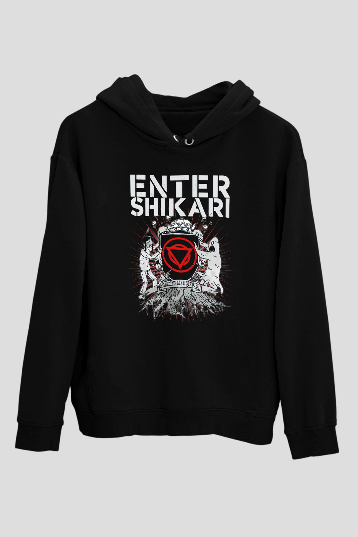 Enter Shikari Siyah Unisex Kapüşonlu Sweatshirt