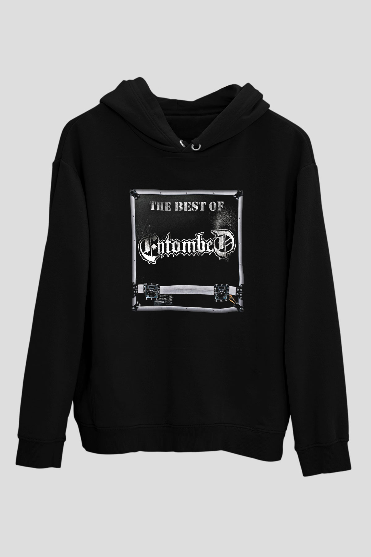 Entombed Baskılı Unisex Siyah Hoodie