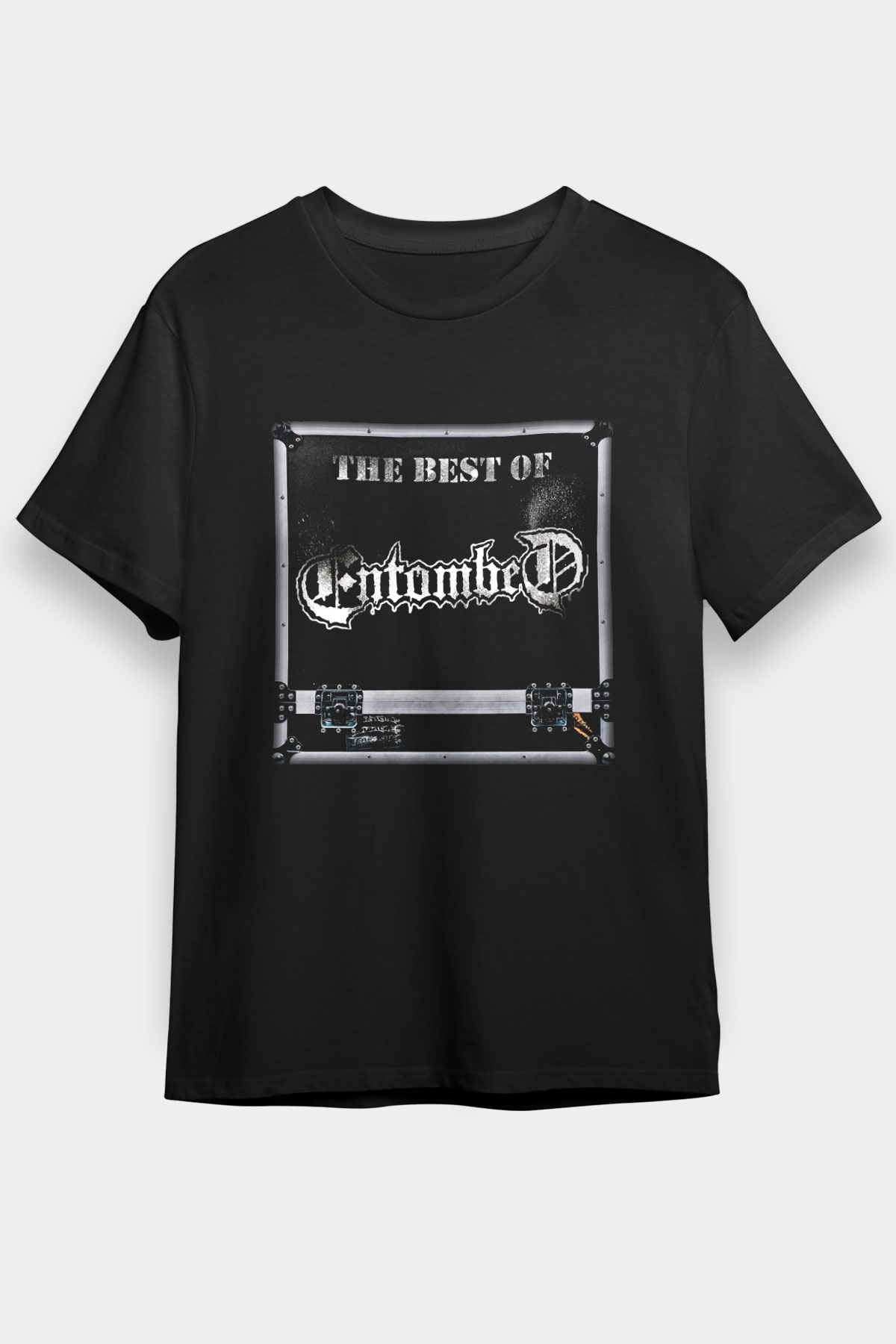 Entombed Baskılı Unisex Siyah Tişört