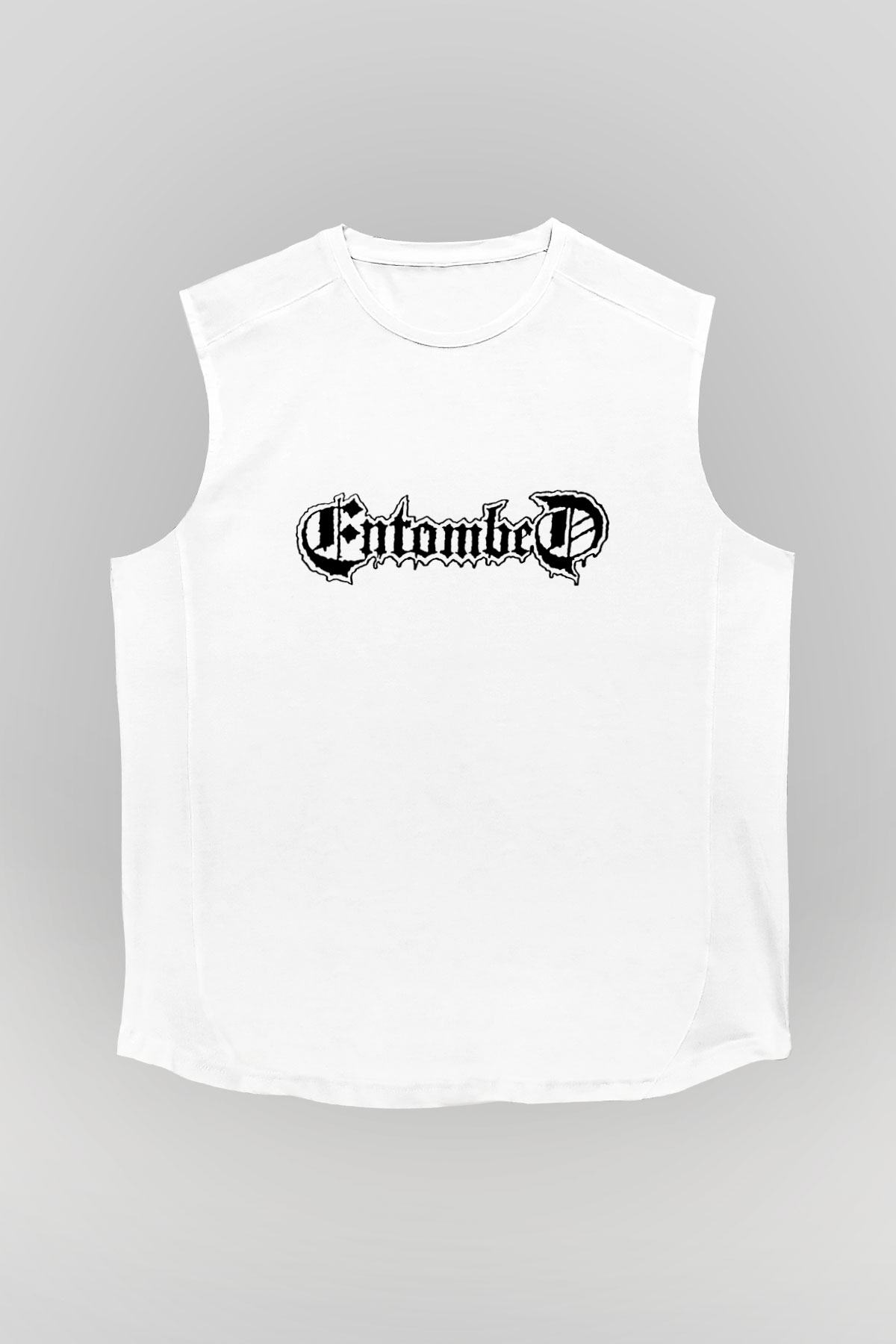 Entombed Beyaz Unisex Kolsuz Tişört