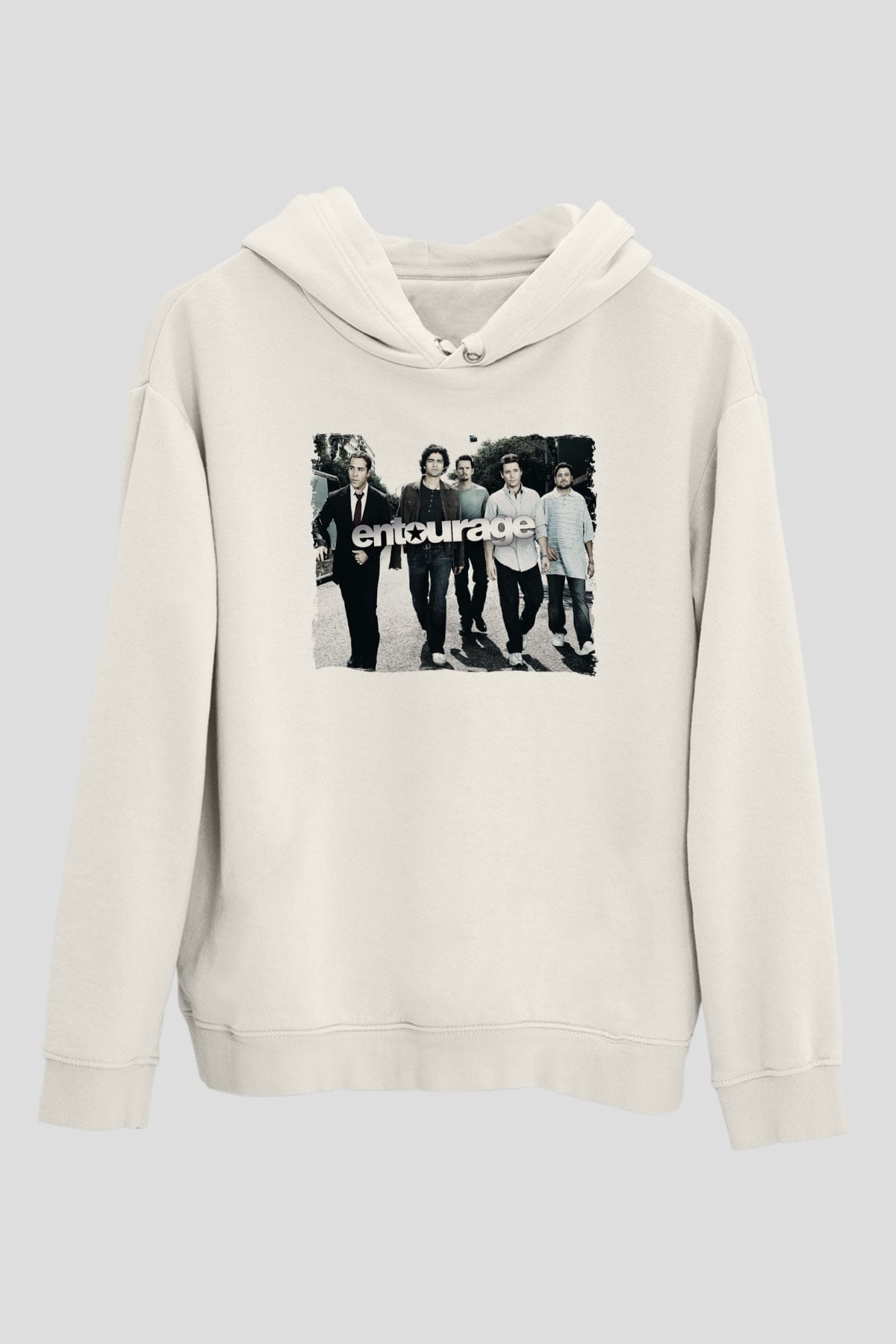 Entourage Beyaz Unisex Hoodie