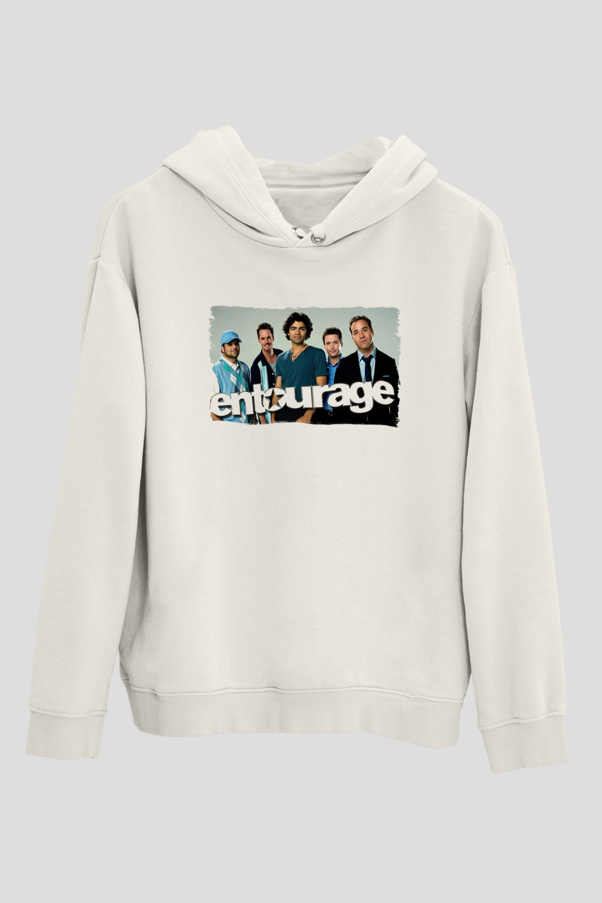Entourage Beyaz Unisex Hoodie
