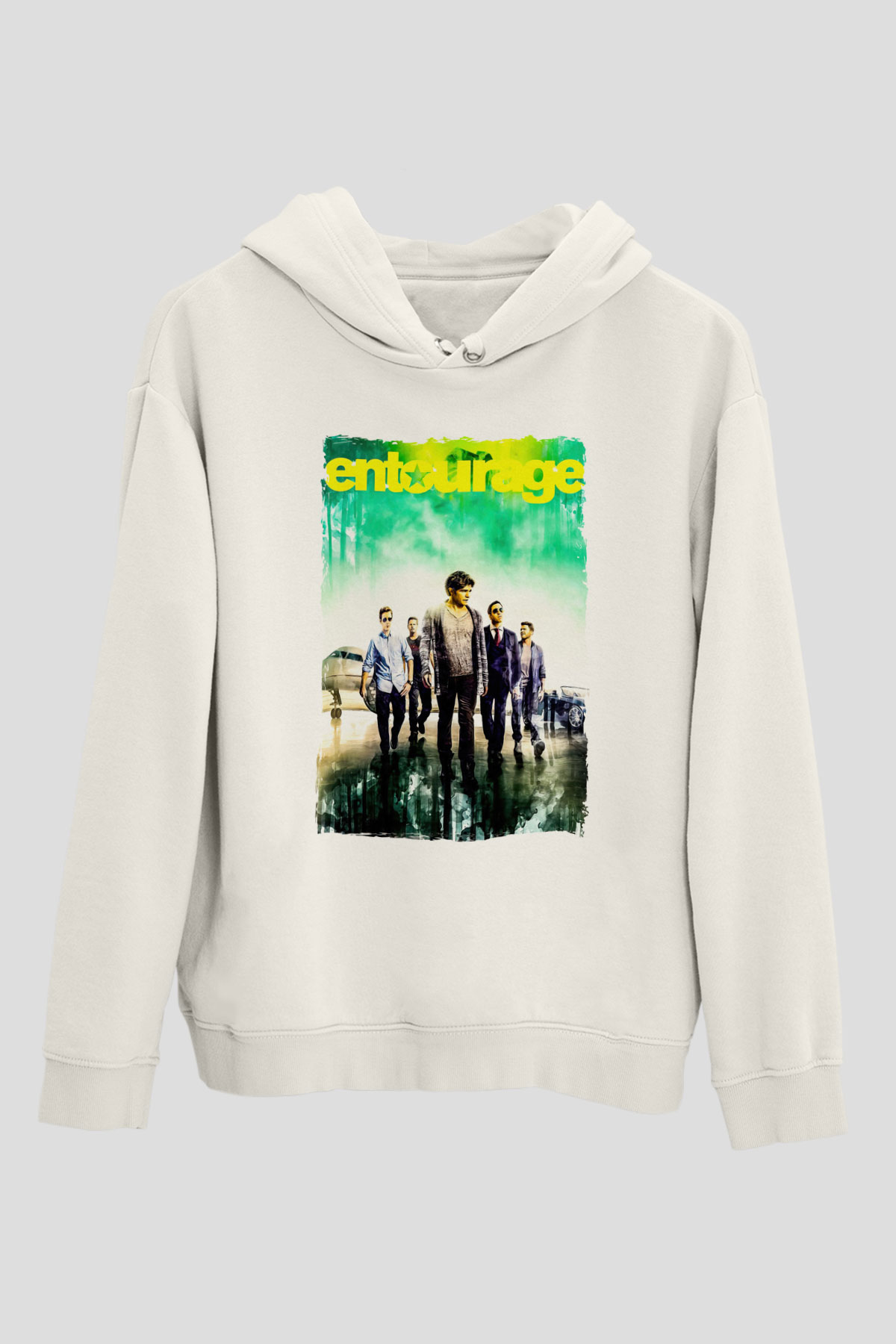 Entourage Beyaz Unisex Hoodie