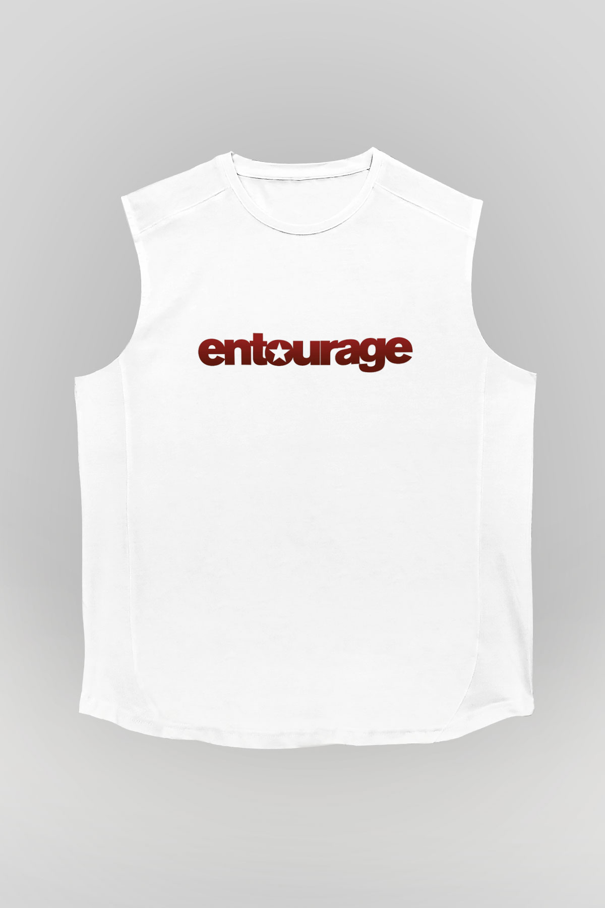 Entourage Beyaz Unisex Kolsuz Tişört