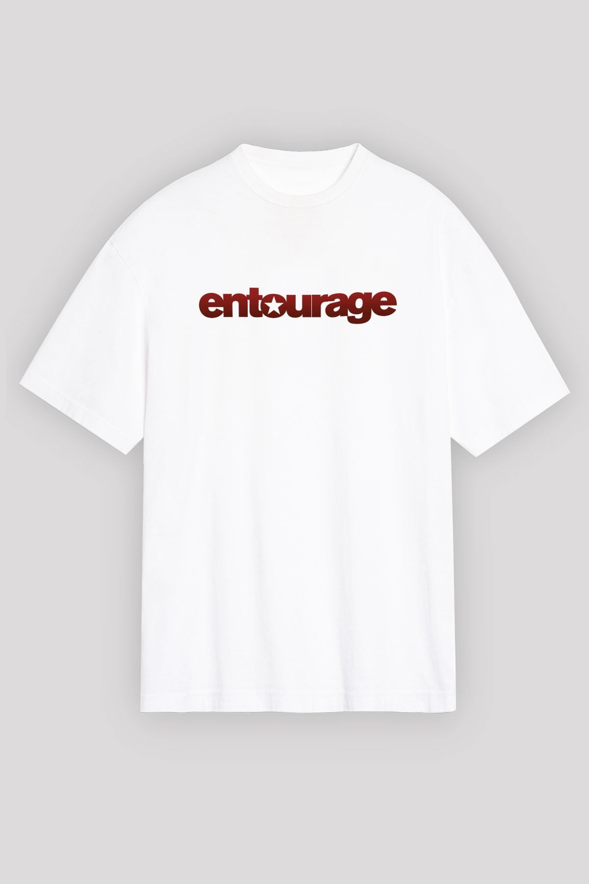 Entourage Beyaz Unisex Oversize Tişört T-Shirt