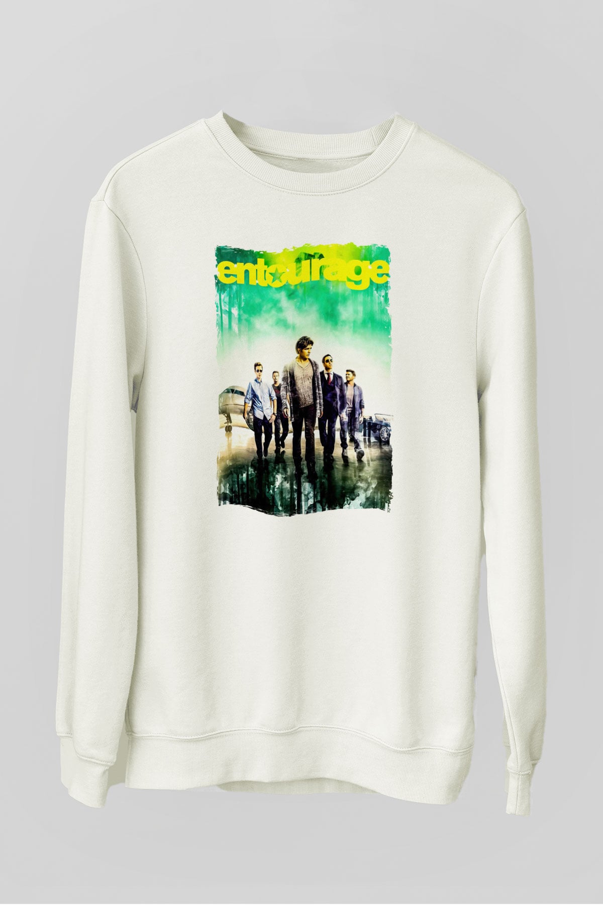 Entourage Beyaz Unisex Sweatshirt