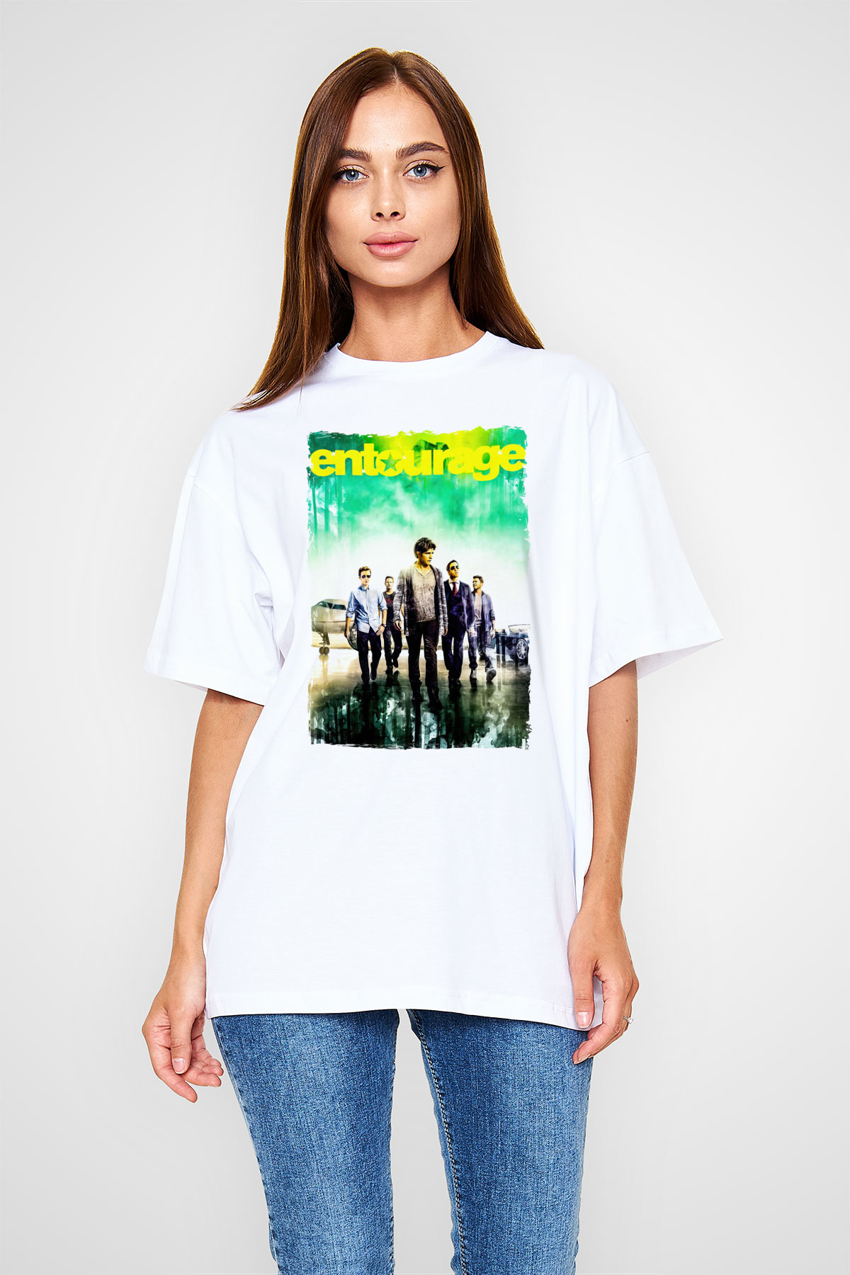Entourage Beyaz Unisex Tişört T-Shirt