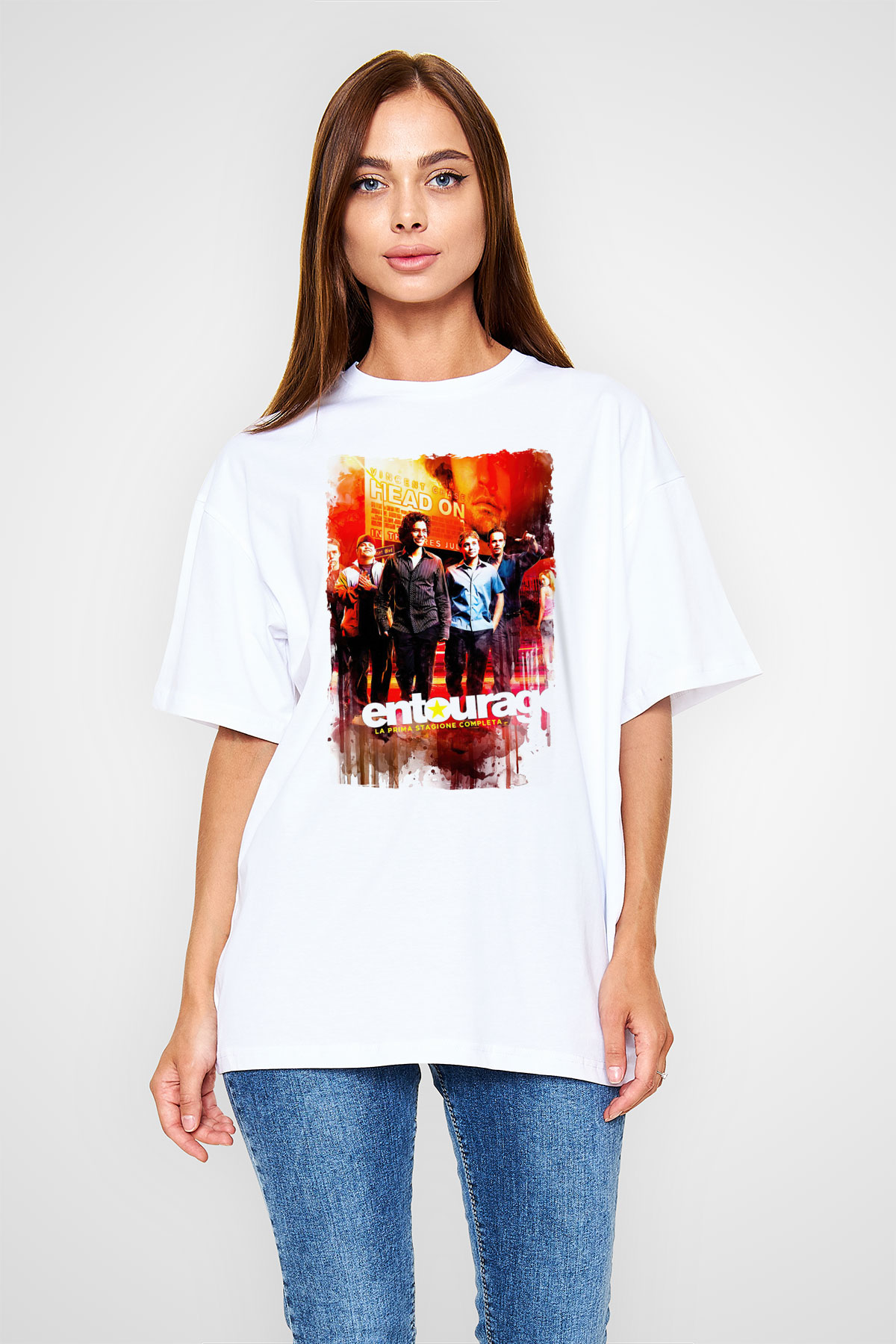 Entourage Beyaz Unisex Tişört T-Shirt