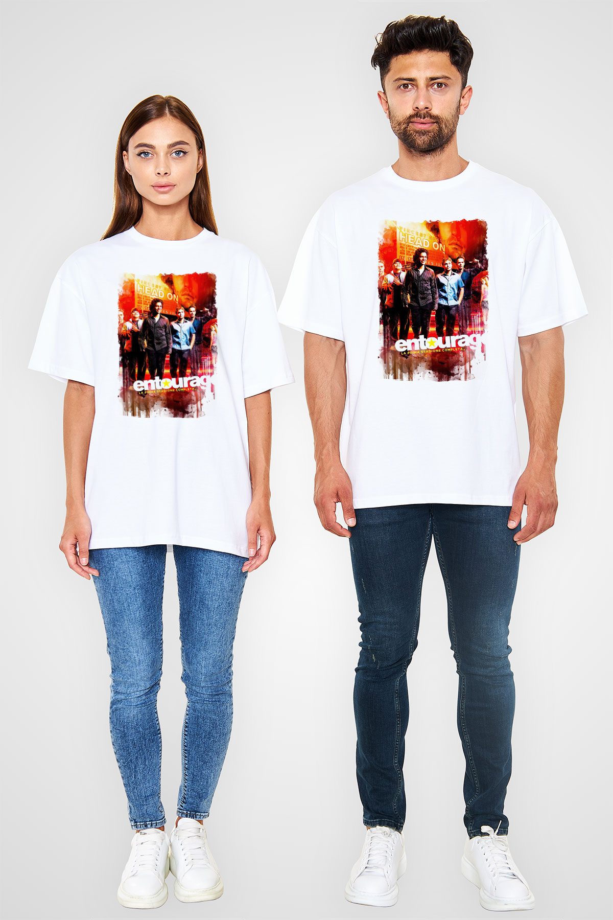 Entourage Beyaz Unisex Tişört T-Shirt