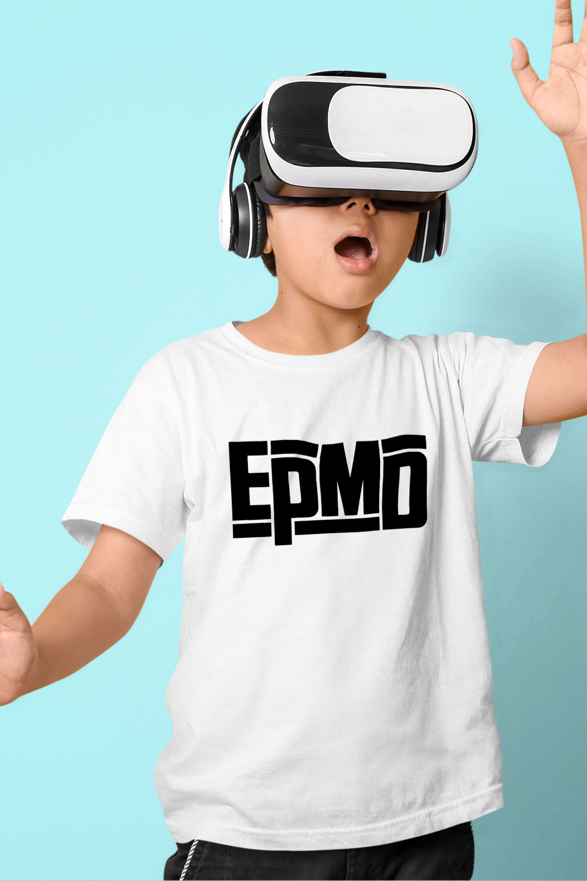 EPMD Beyaz Unisex Çocuk Tişört