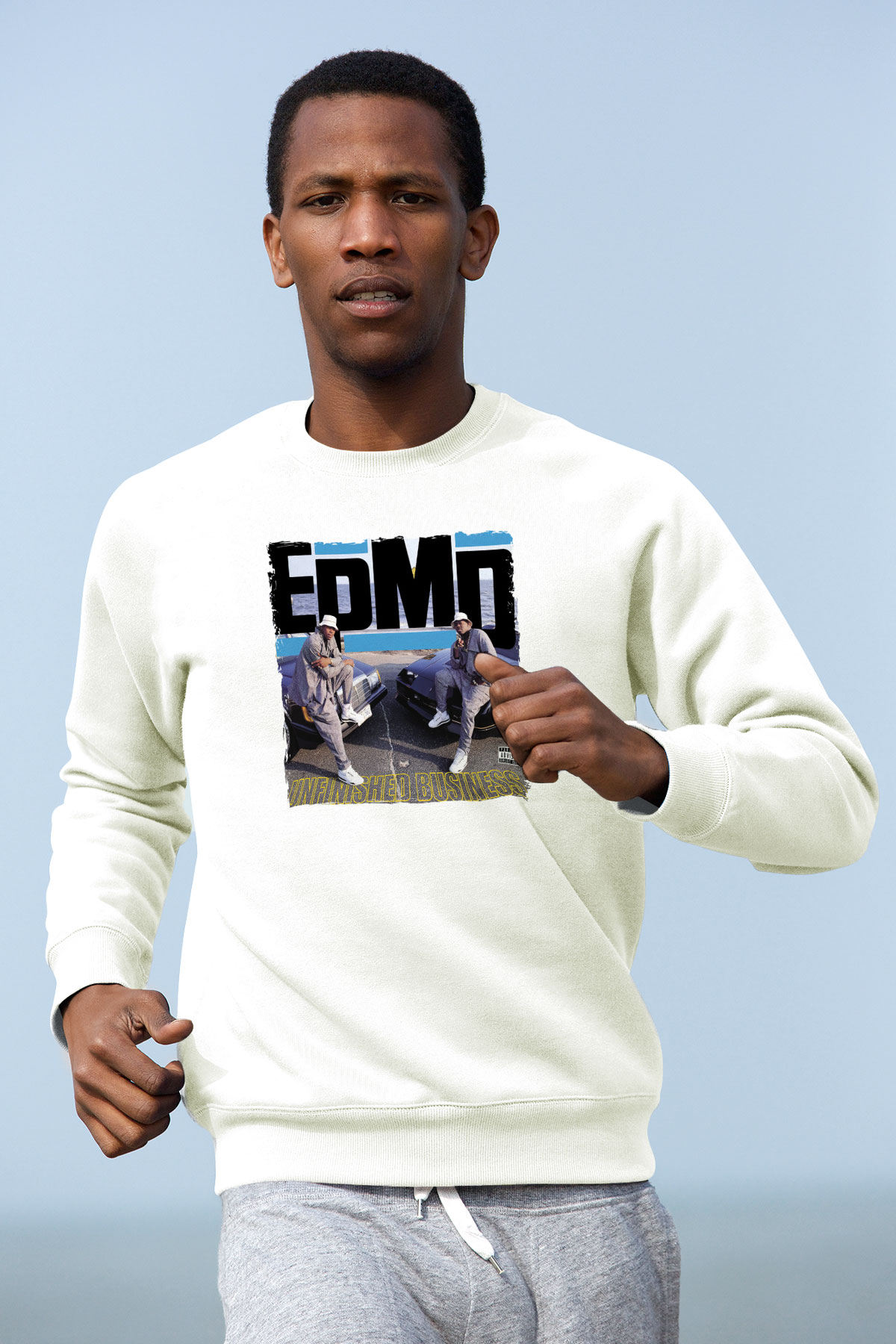 EPMD Beyaz Unisex Sweatshirt