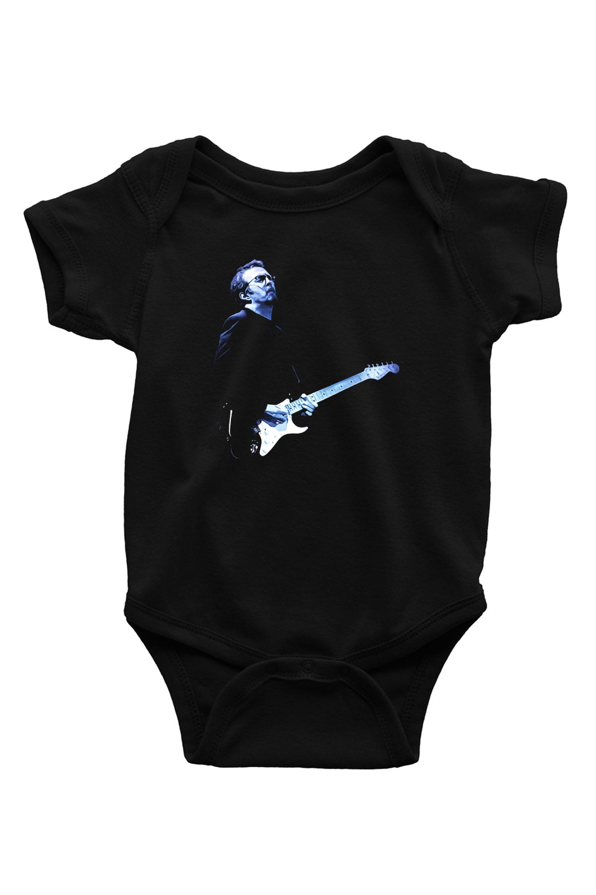 Eric Clapton Baskılı Siyah Bebek Body - Zıbın