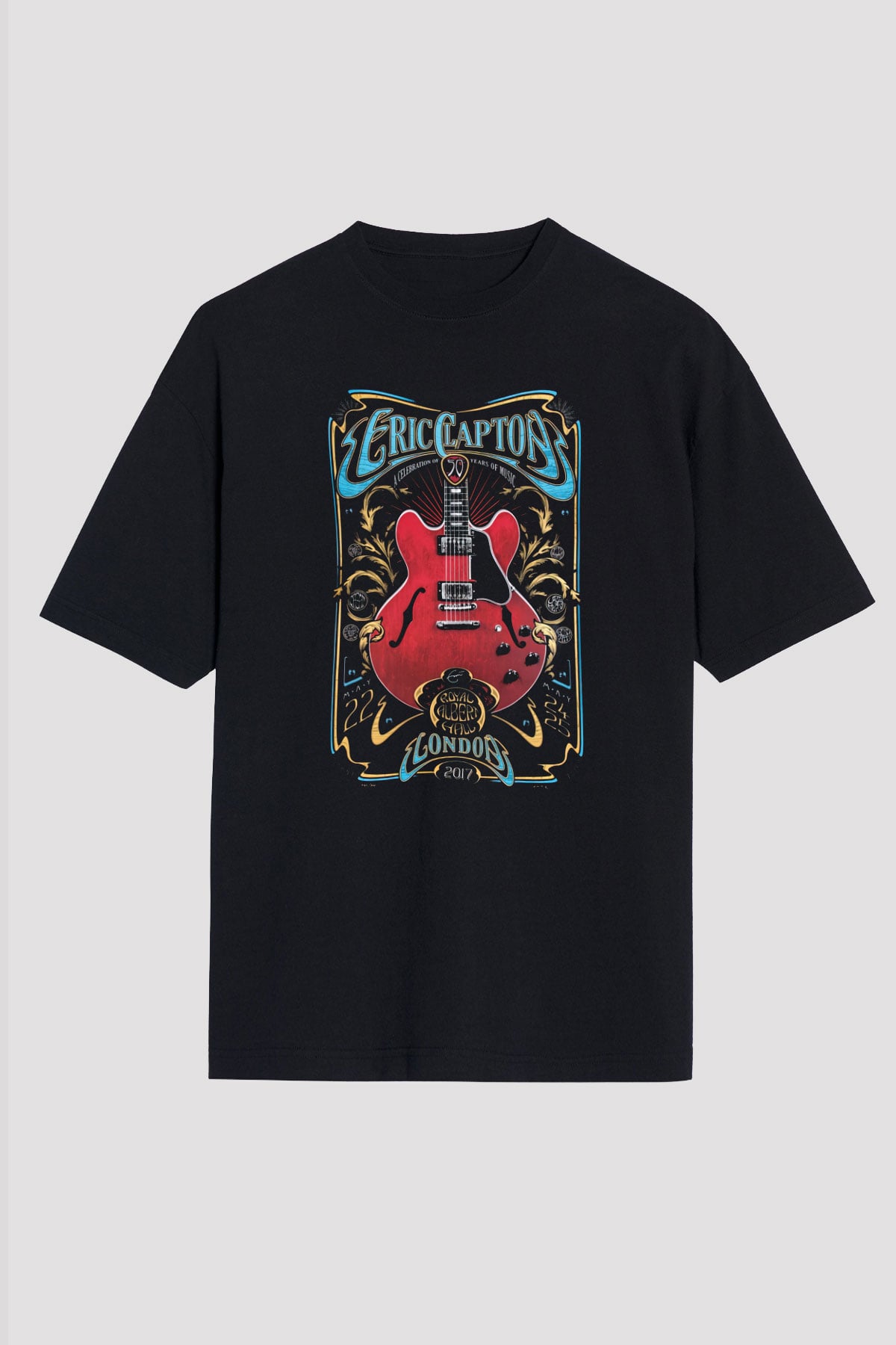 Eric Clapton Siyah Unisex Tişört T-Shirt - TişörtFabrikası