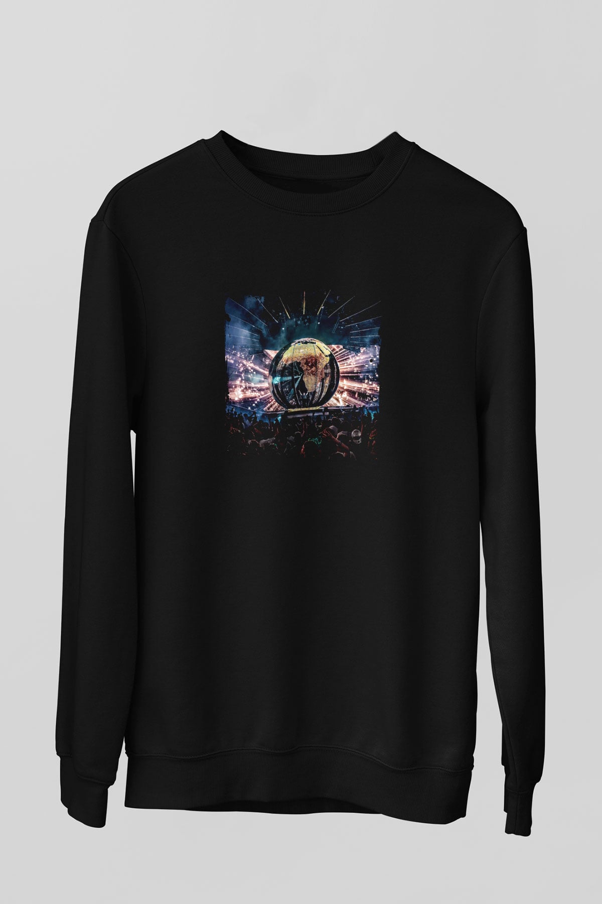 Eric Prydz Baskılı Unisex Siyah Sweatshirt