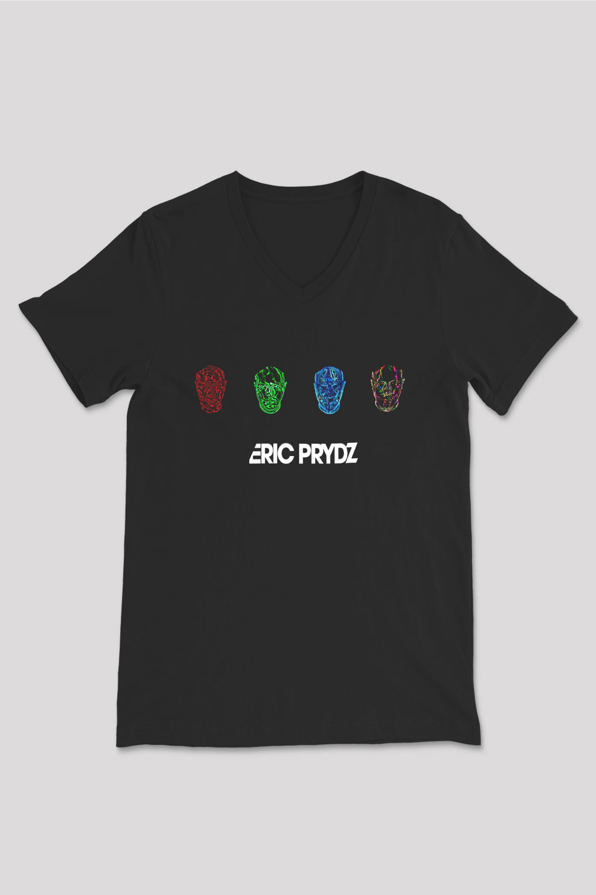Eric Prydz Siyah Unisex V Yaka Tişört T-Shirt
