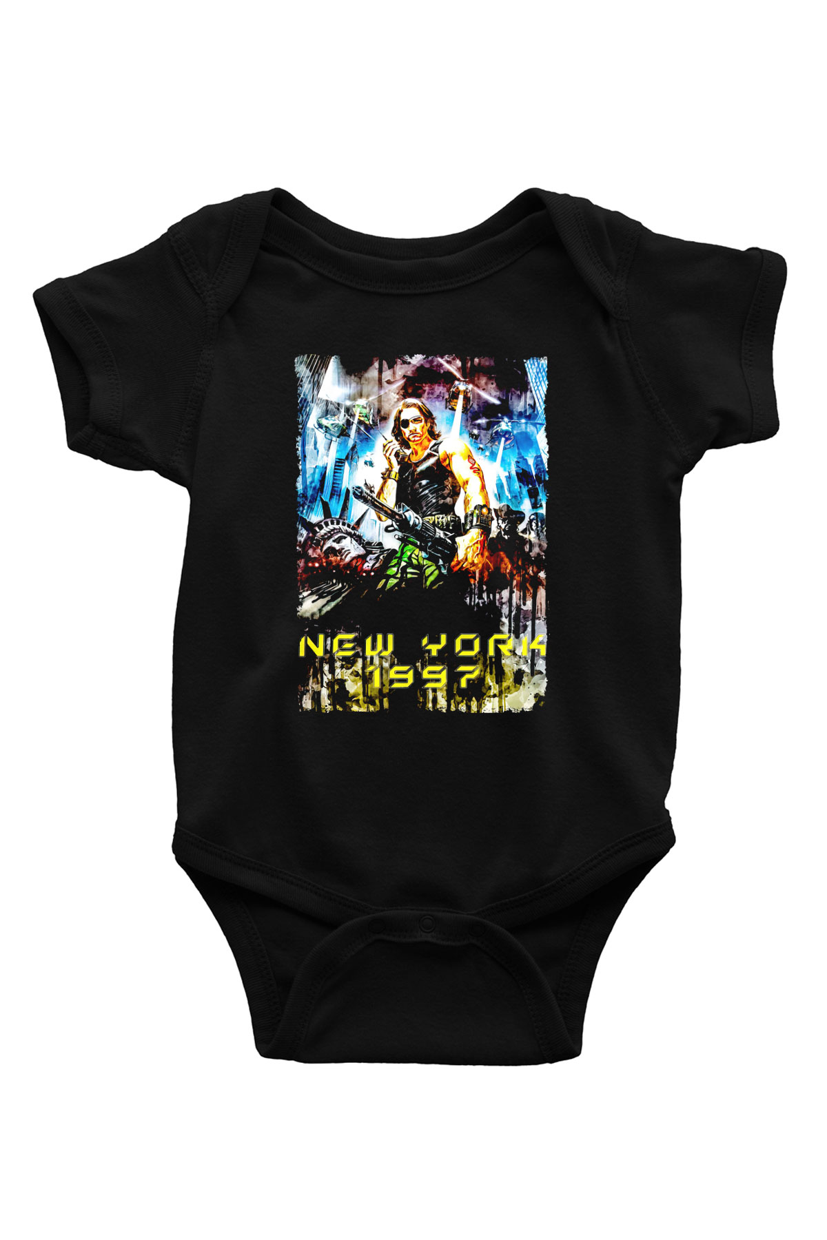 Escape from New York Siyah Bebek Body - Zıbın
