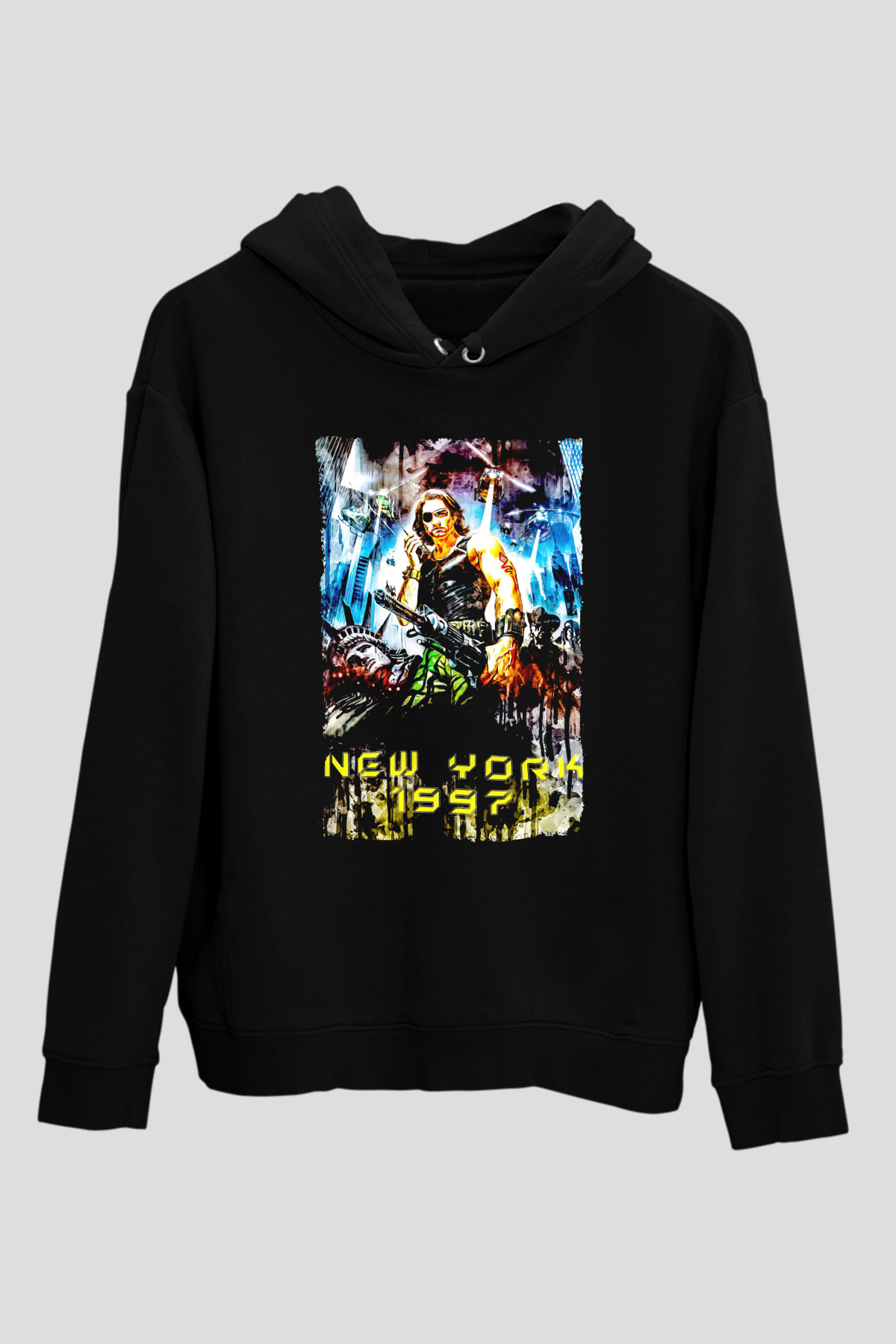Escape from New York Siyah Unisex Hoodie