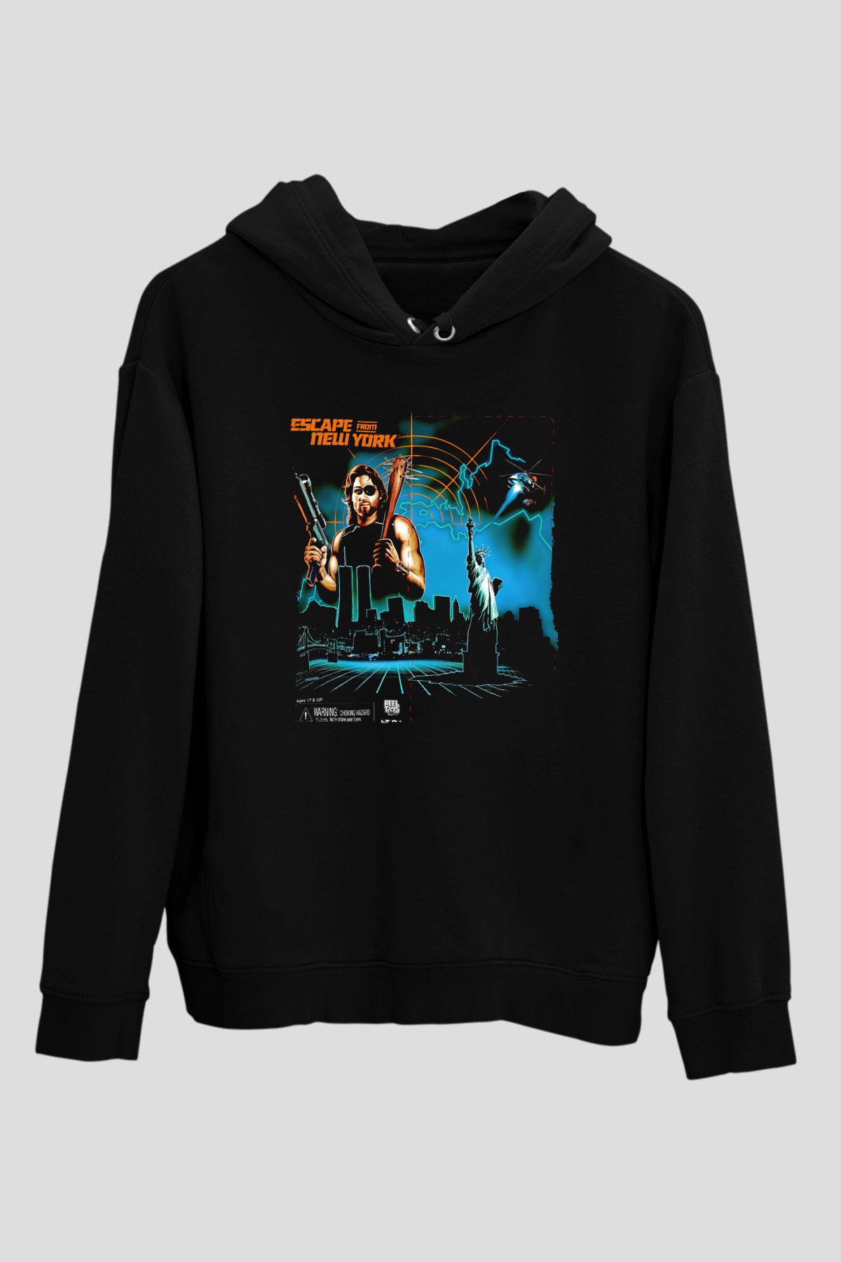 Escape from New York Siyah Unisex Hoodie