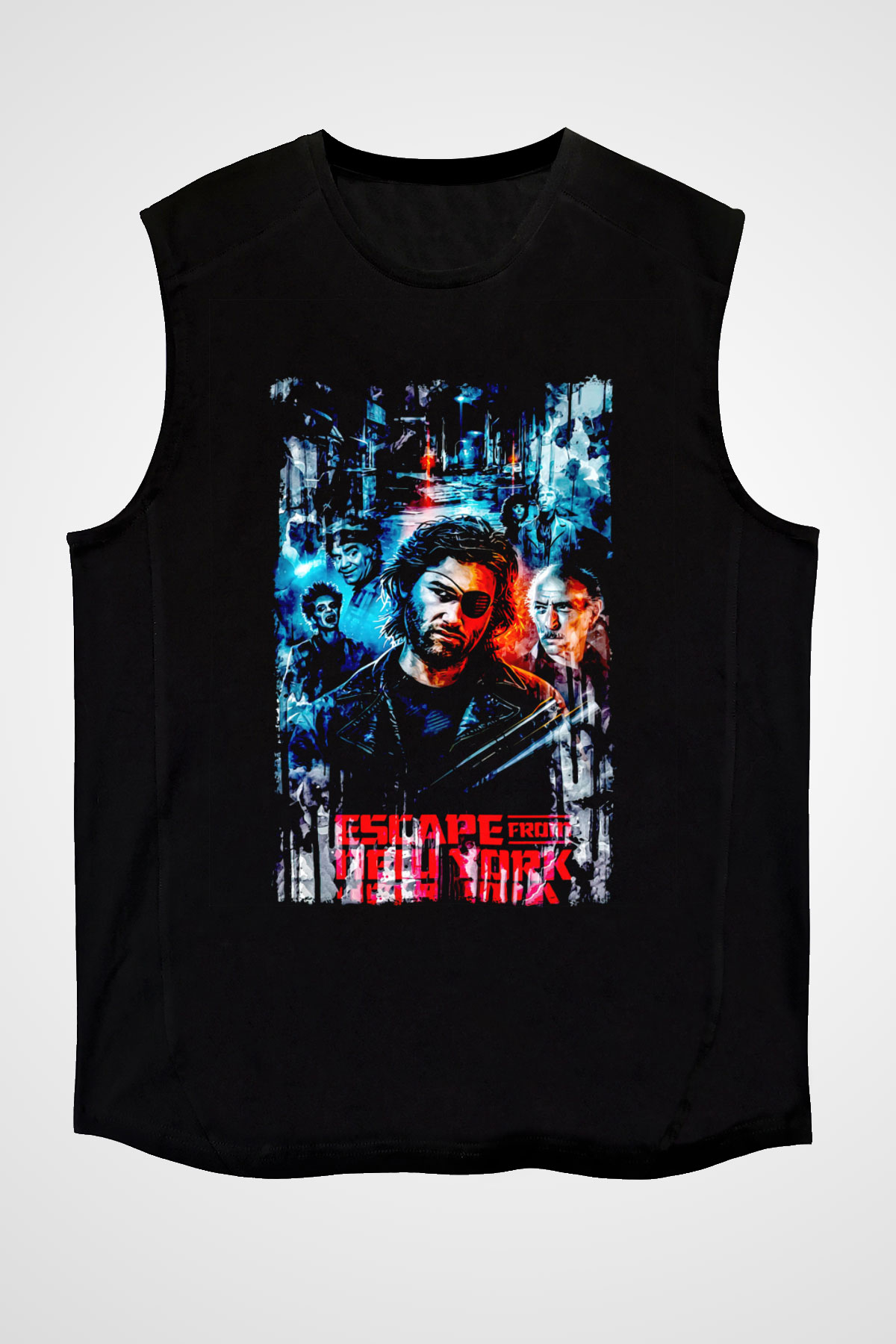 Escape from New York Siyah Unisex  Kolsuz Tişört