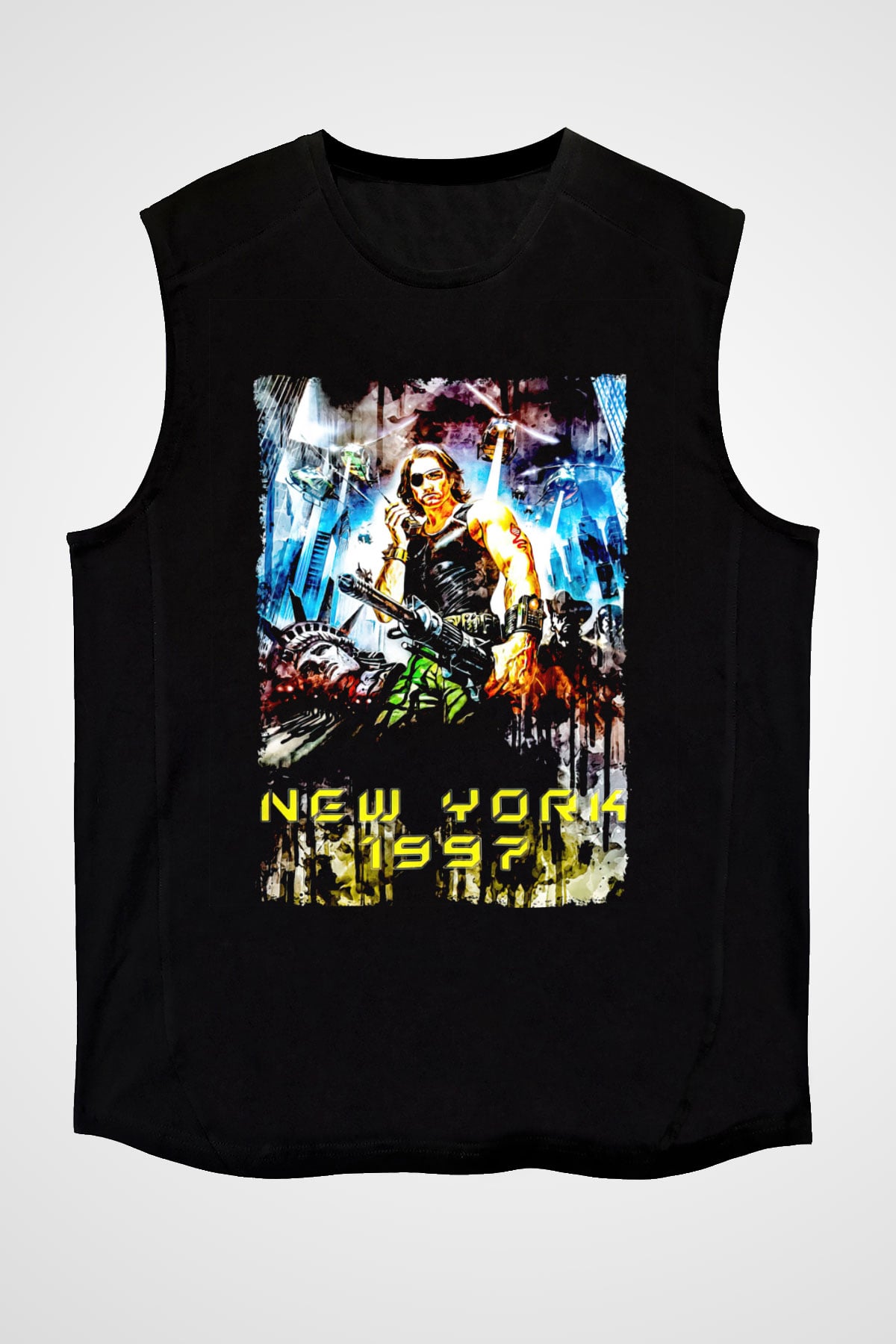 Escape from New York Siyah Unisex  Kolsuz Tişört