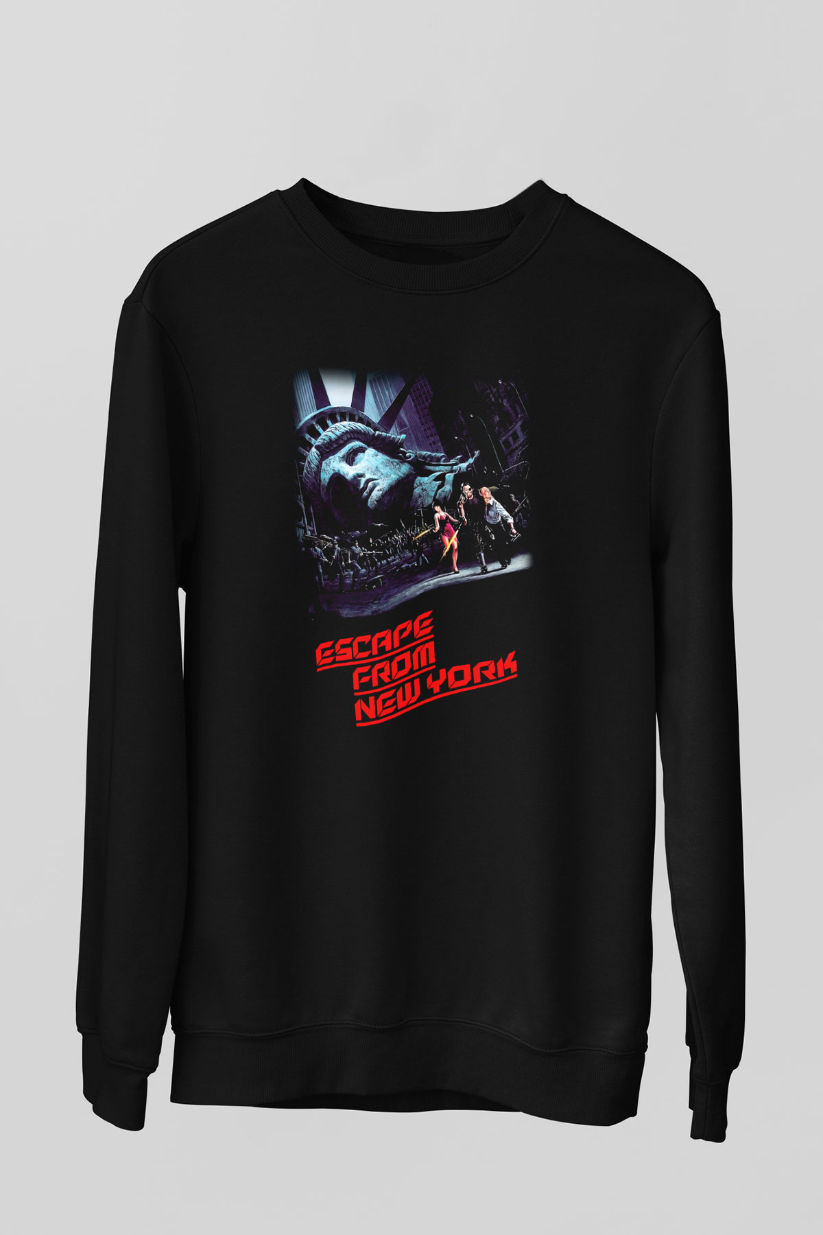 Escape from New York Siyah Unisex Sweatshirt