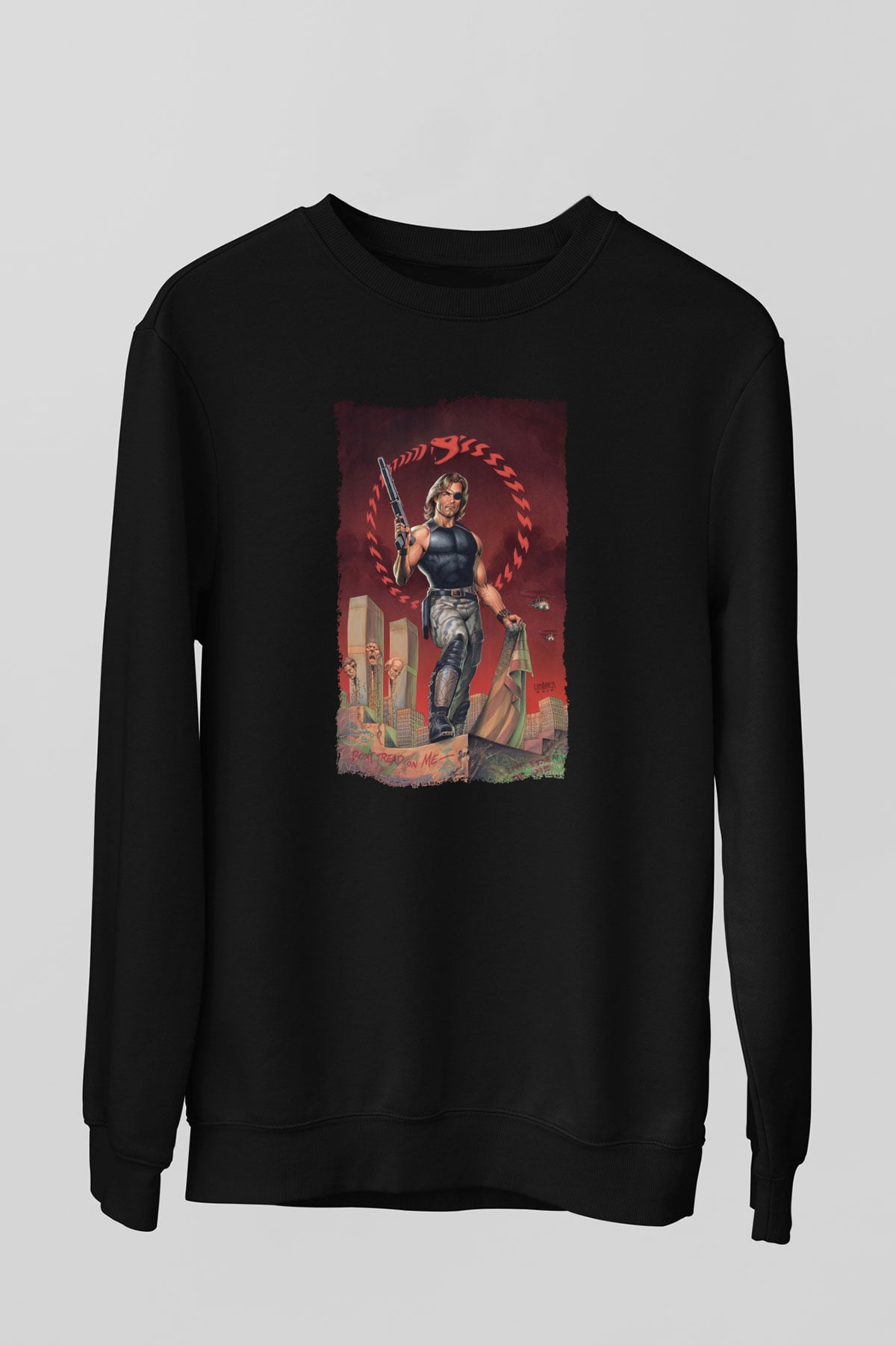 Escape from New York Siyah Unisex  Sweatshirt
