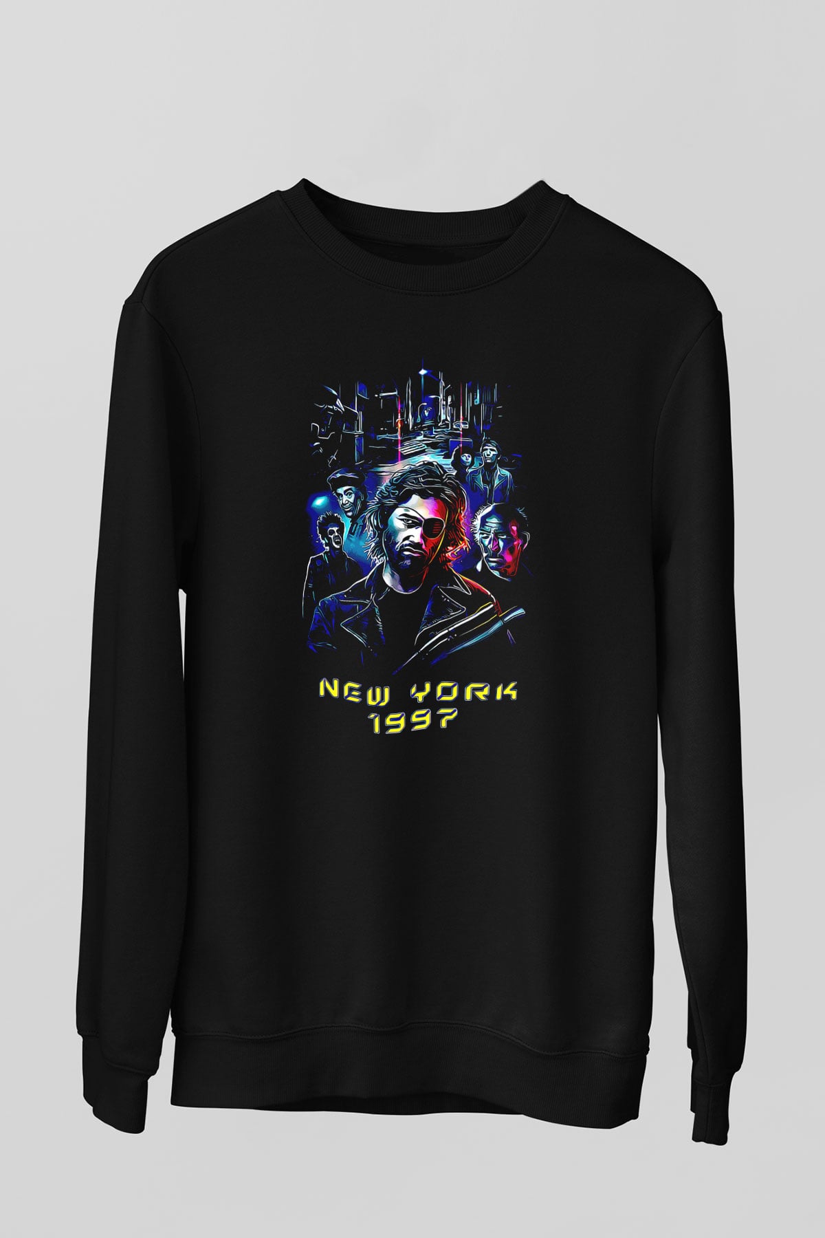 Escape from New York Siyah Unisex  Sweatshirt