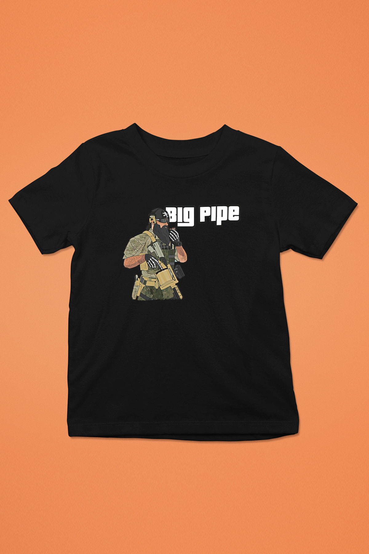 Escape From Tarkov Baskılı Unisex Siyah Çocuk Tişört - Tshirt