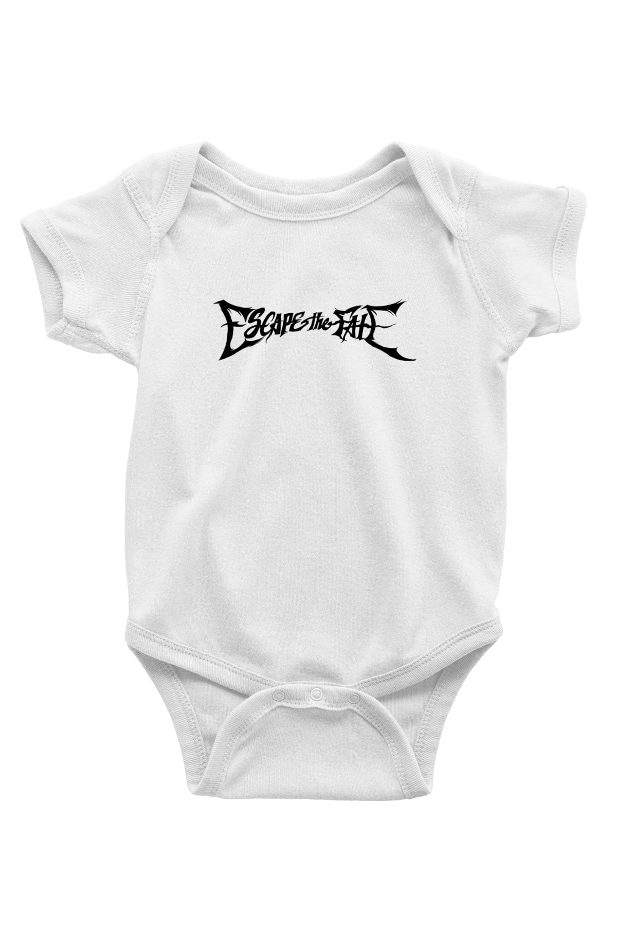Escape the fate Baskılı Beyaz Unisex Bebek Body - Zıbın