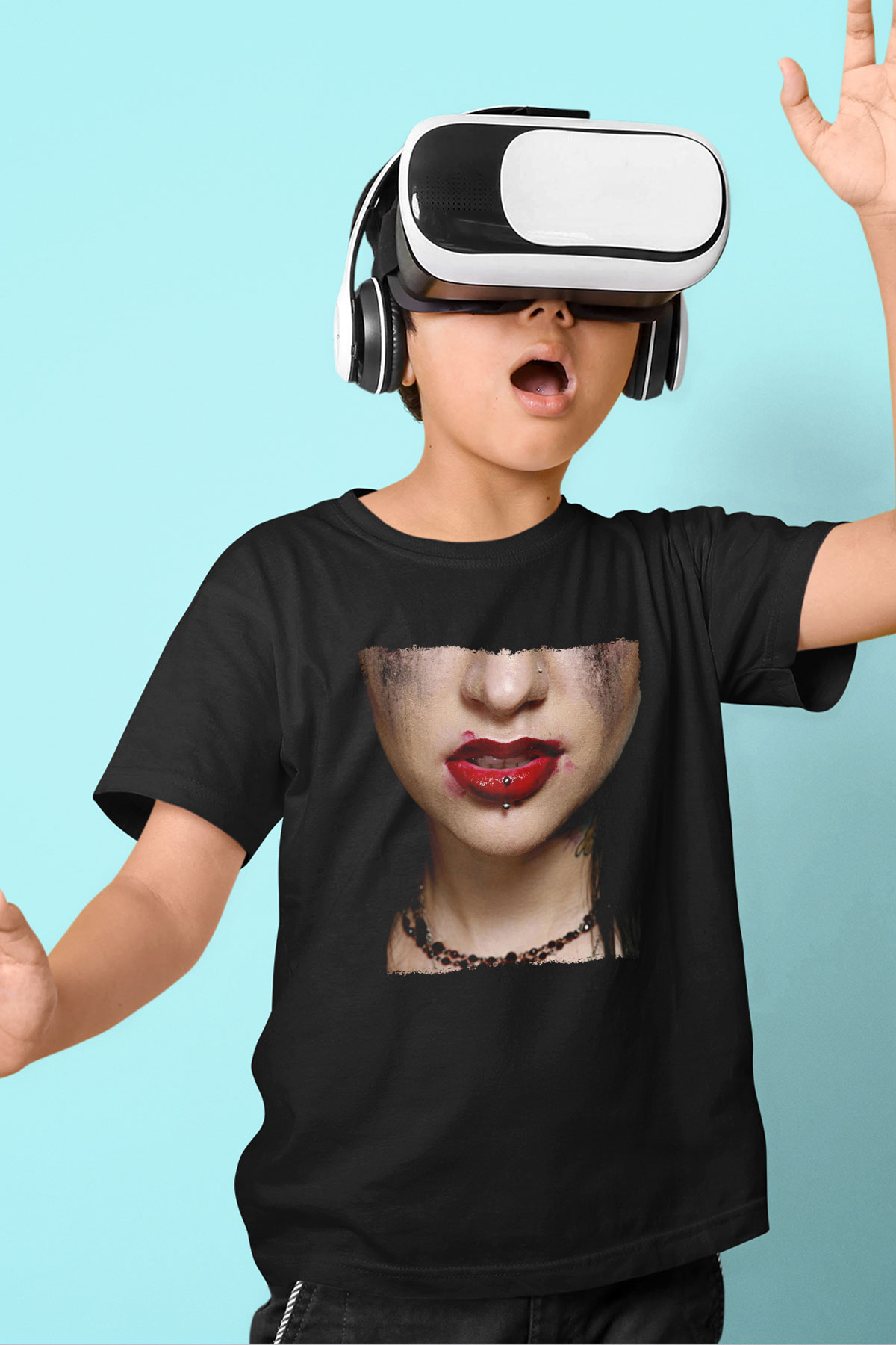 Escape the fate Baskılı Unisex Siyah Çocuk Tişört - Tshirt