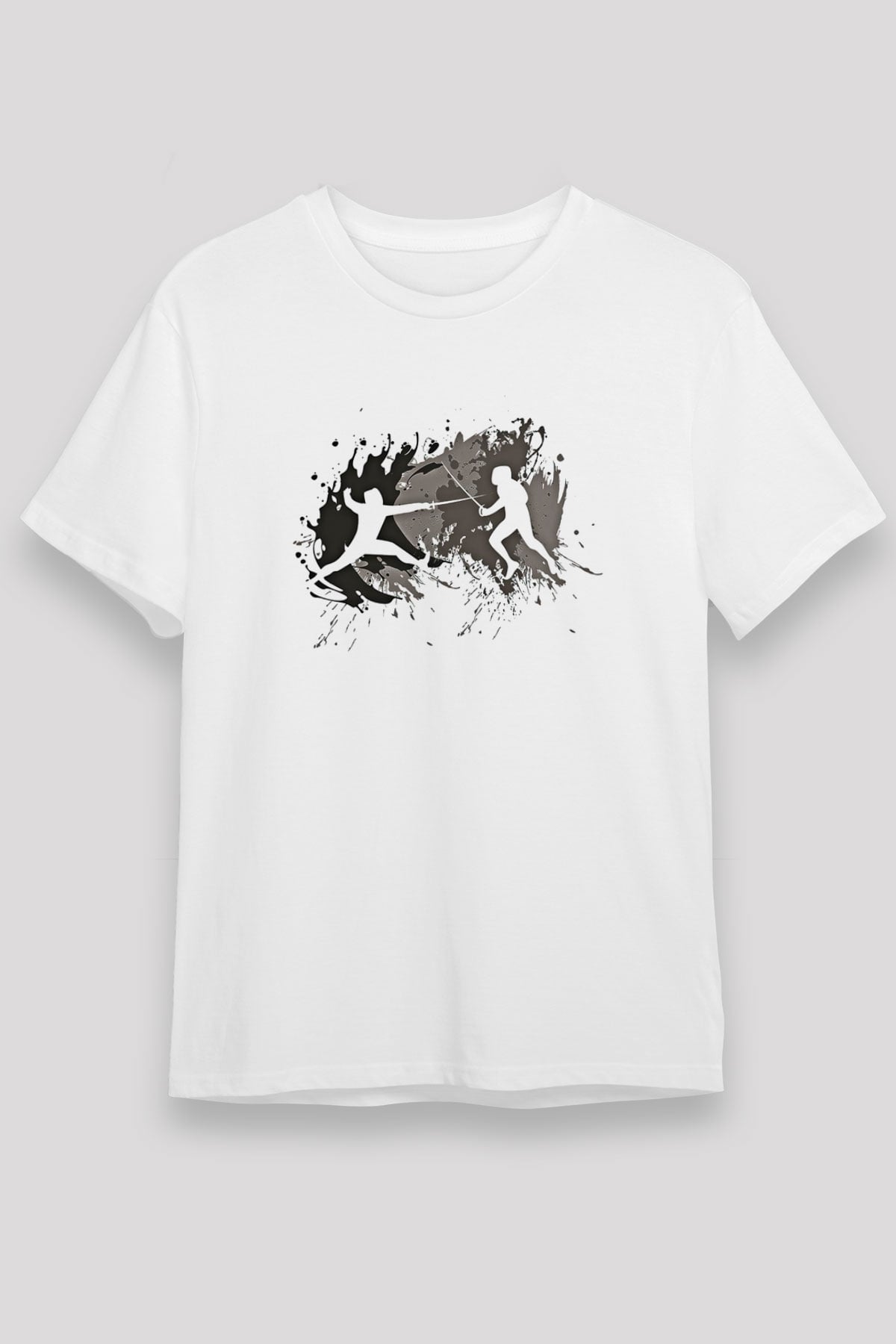 Eskrim Baskılı Unisex Beyaz Tişört - Tshirt