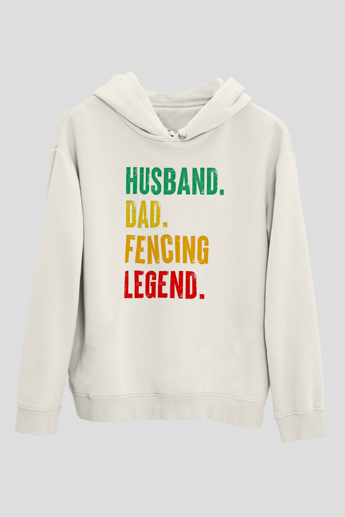 Eskrim Baskılı Unisex Ekru Hoodie