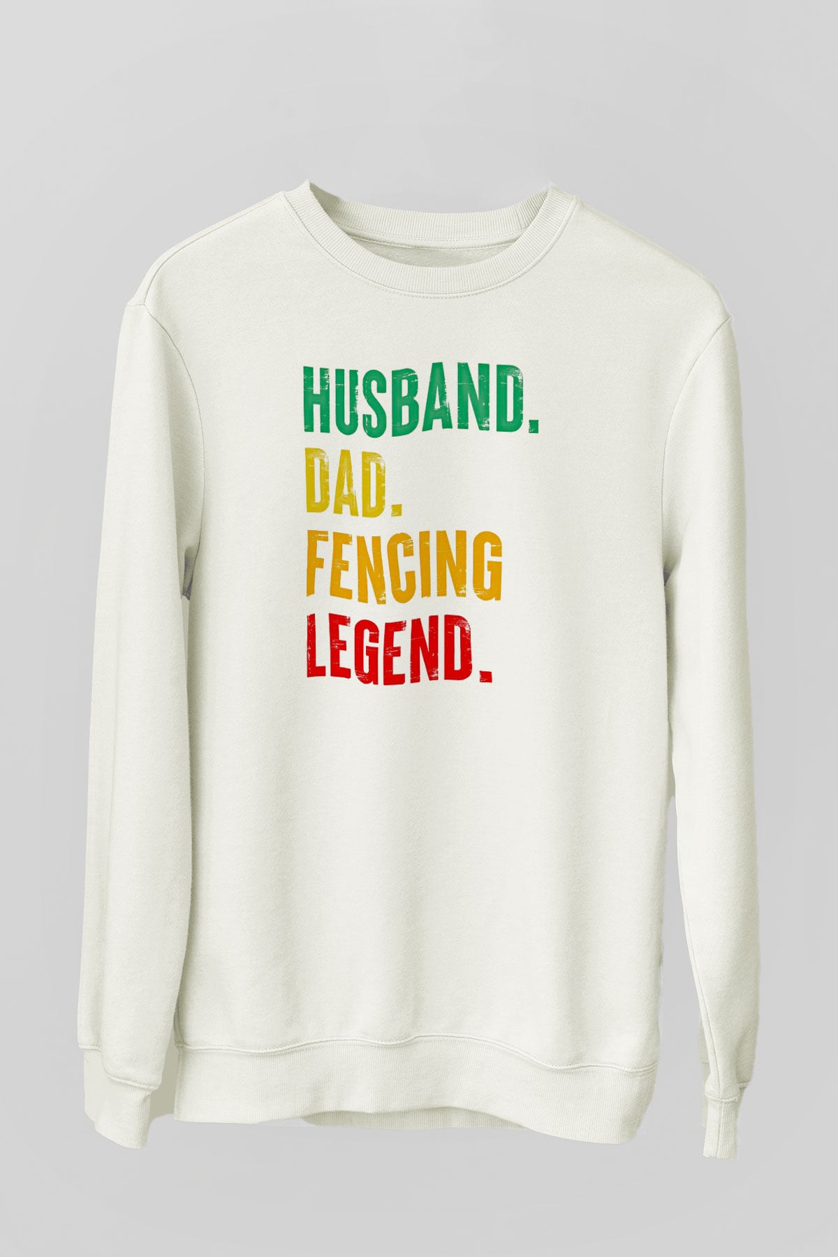 Eskrim Baskılı Unisex Ekru Sweatshirt