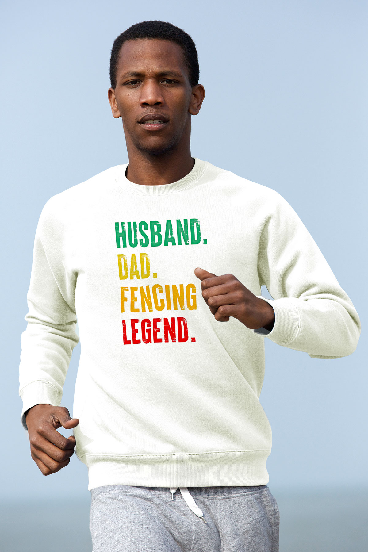 Eskrim Baskılı Unisex Ekru Sweatshirt