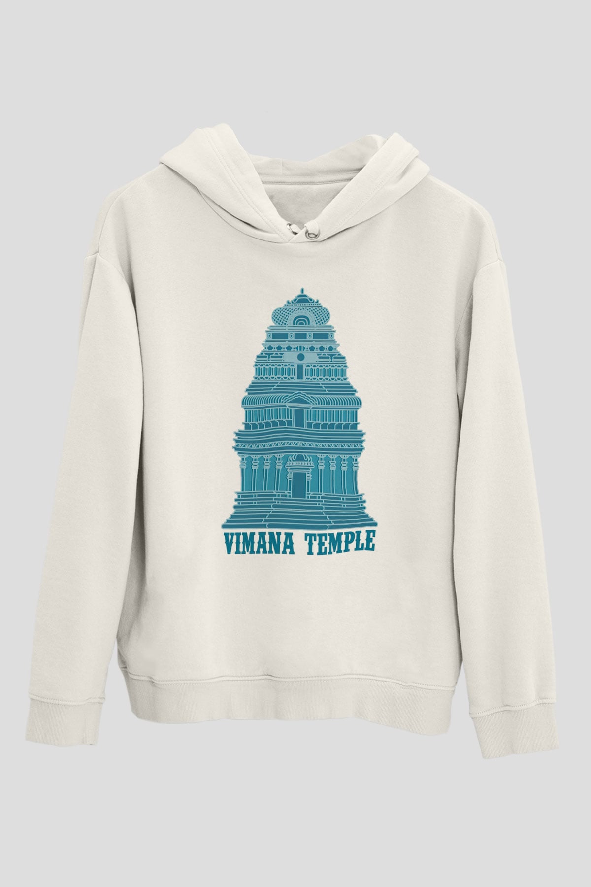 Etnolog Beyaz Unisex Kapüşonlu Sweatshirt