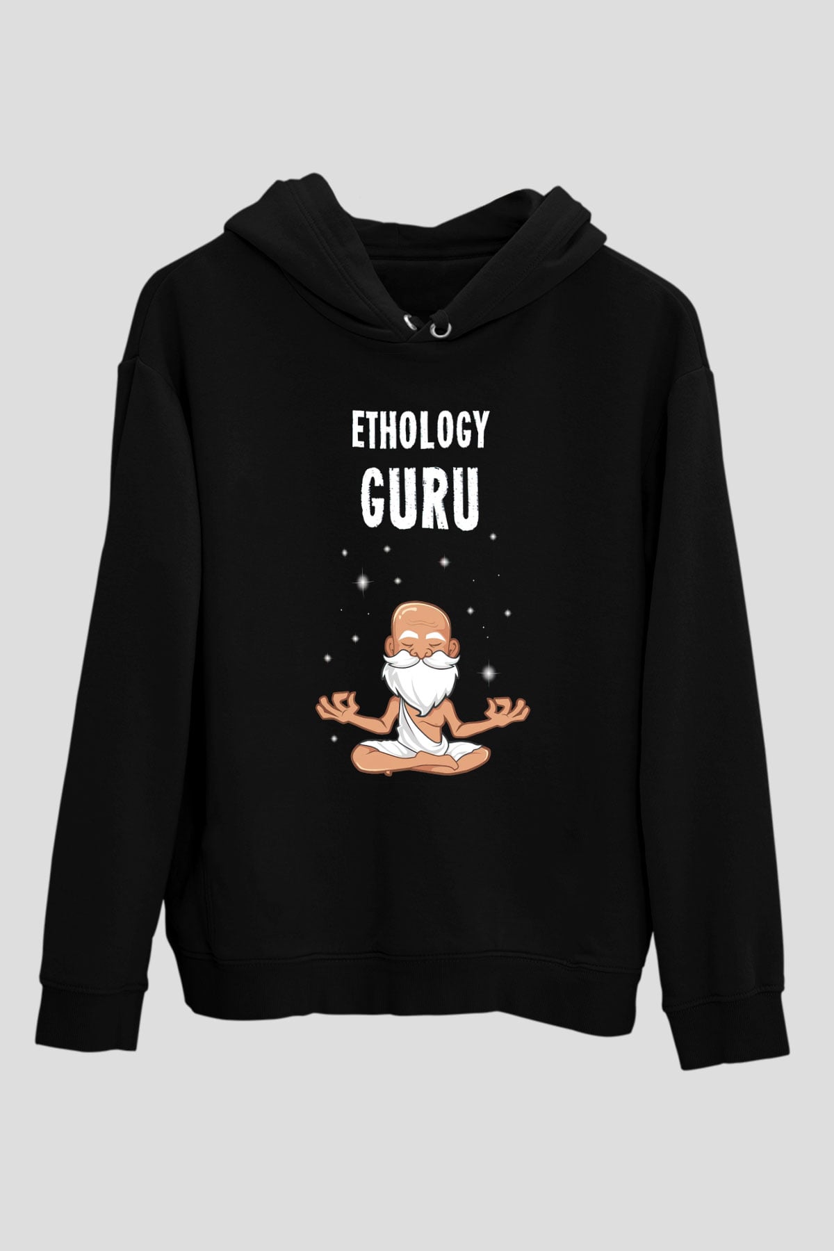 Etolojist Siyah Unisex Kapüşonlu Sweatshirt