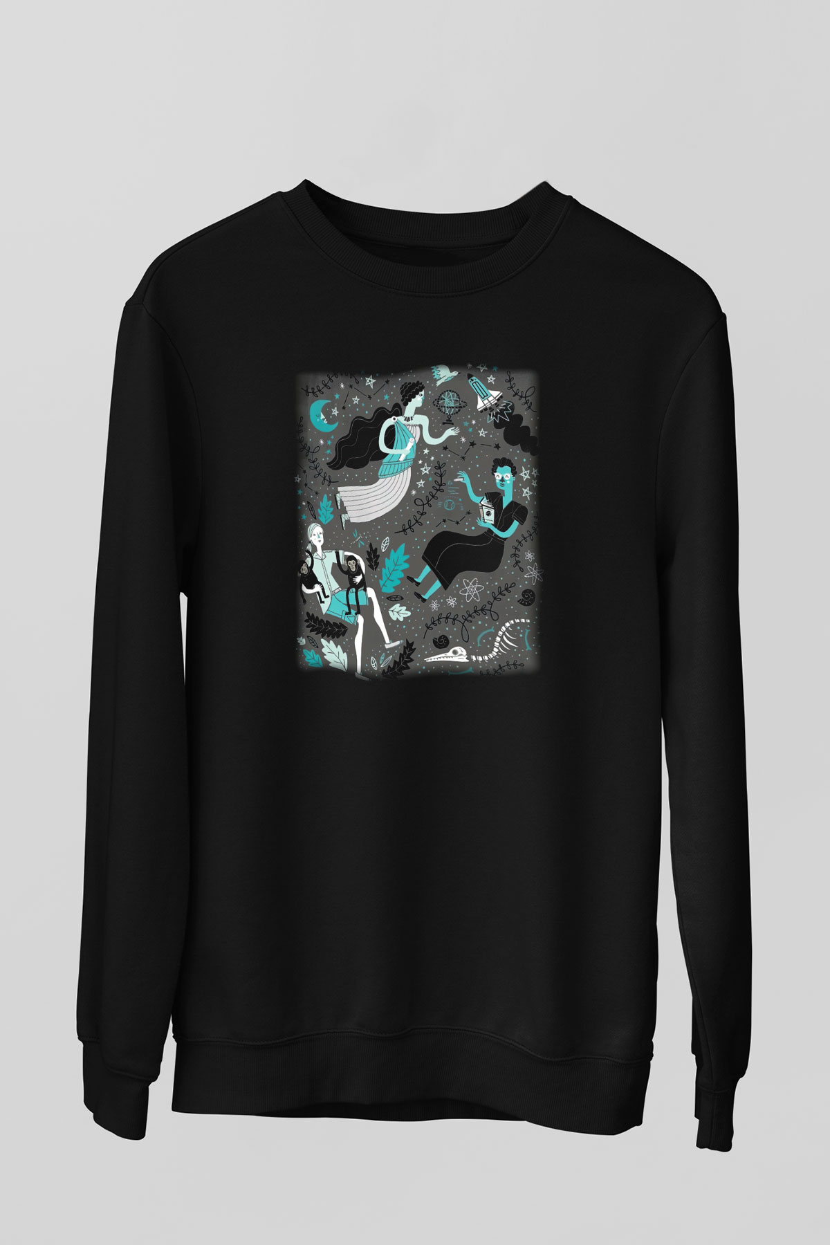 Etolojist Siyah Unisex Sweatshirt