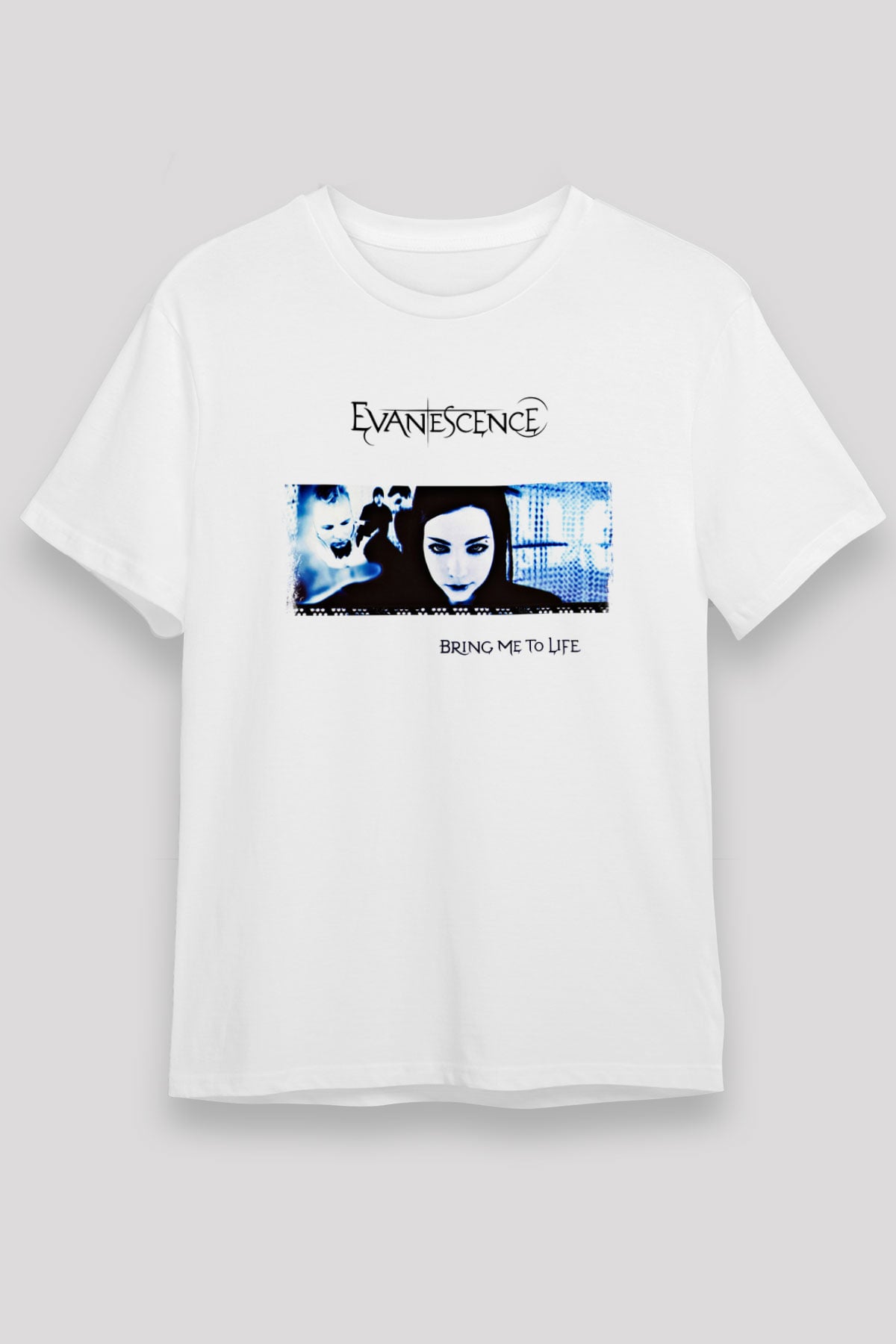 Evanescence Baskılı Unisex Beyaz Tişört