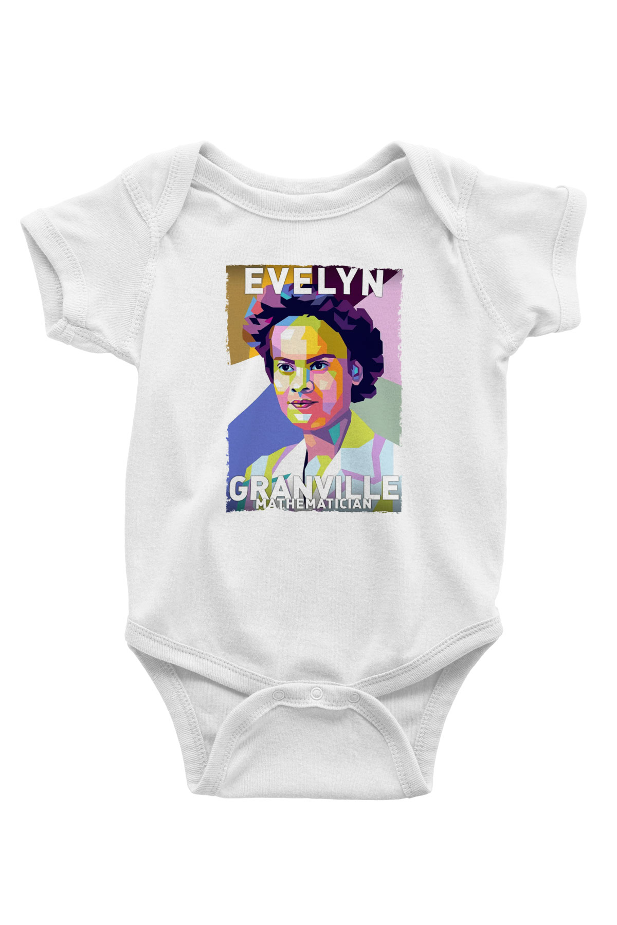 Evelyn Granville Baskılı Beyaz Bebek Body - Zıbın