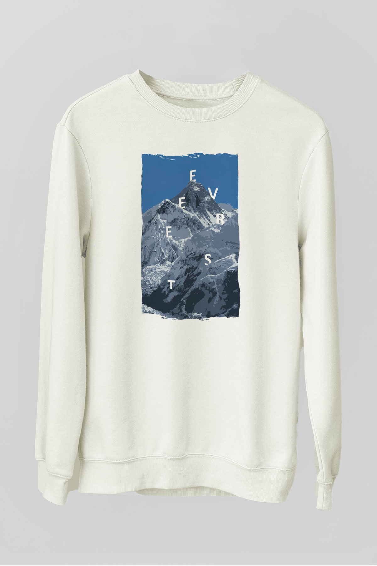 Everest Beyaz Unisex Sweatshirt