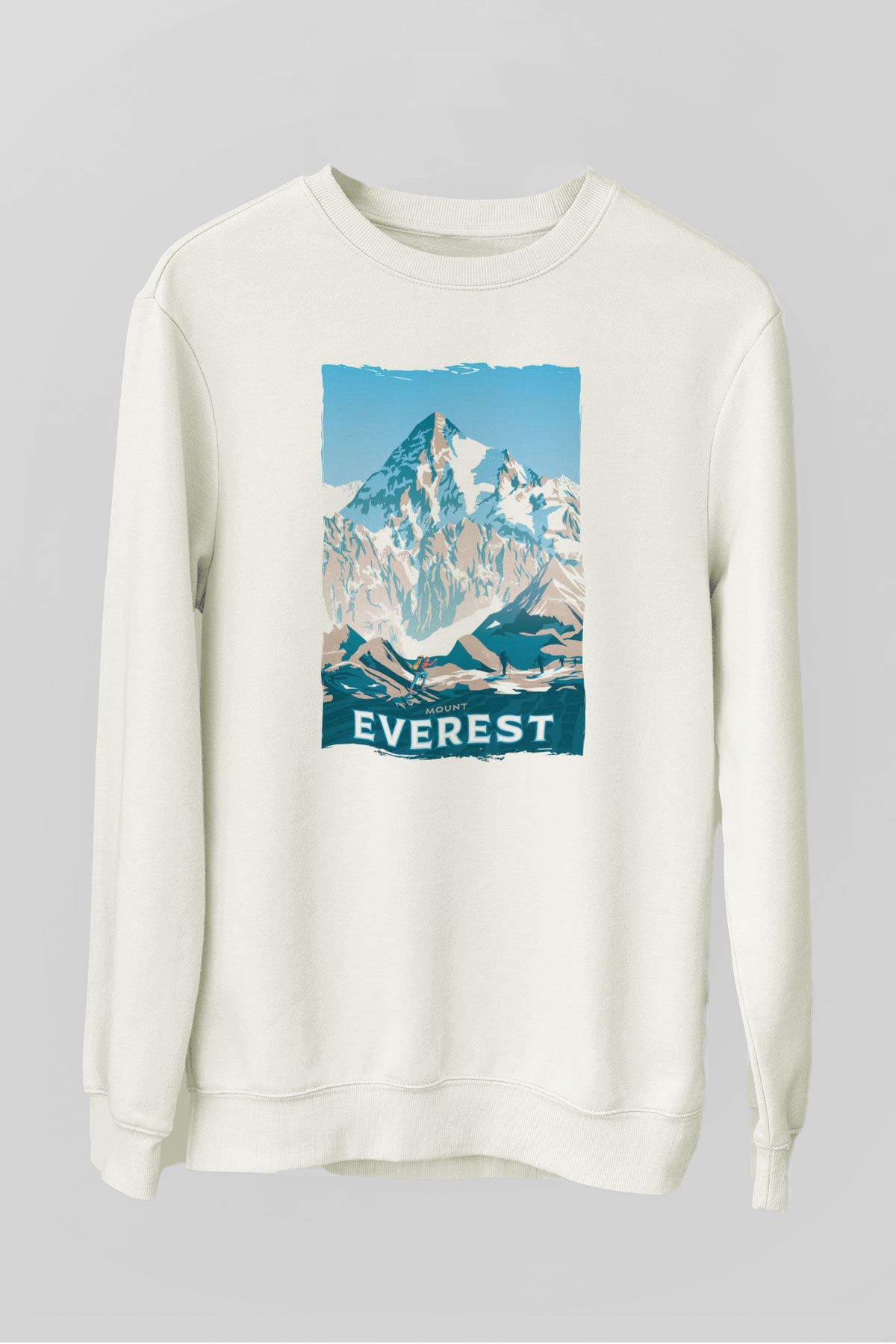 Everest Beyaz Unisex Sweatshirt